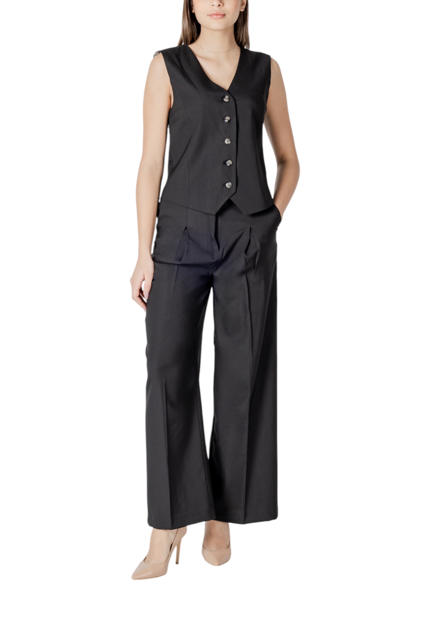 Ichi Pantalon femme Pantalons — black