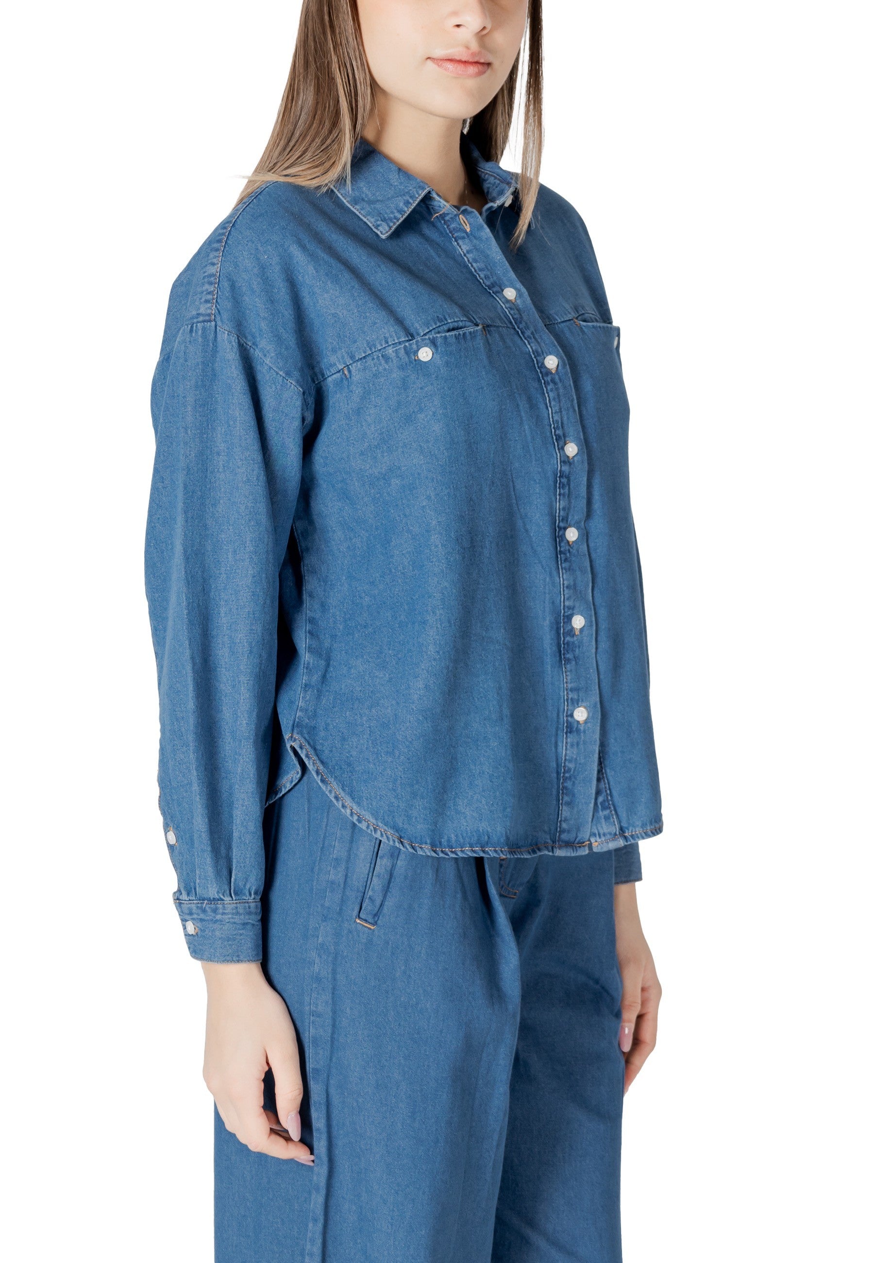 Ichi Chemise femme Chemises — light blue