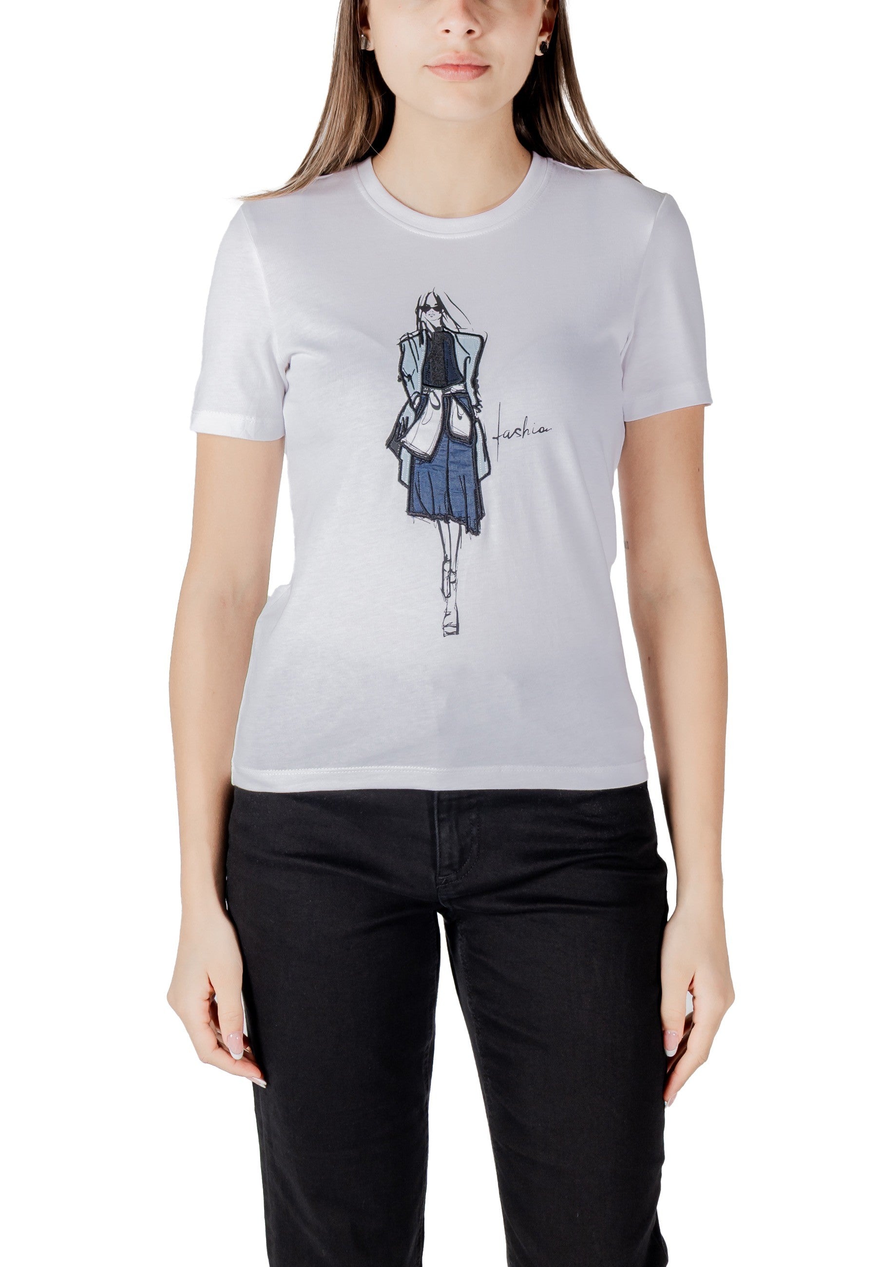 Only T-shirt femme — white
