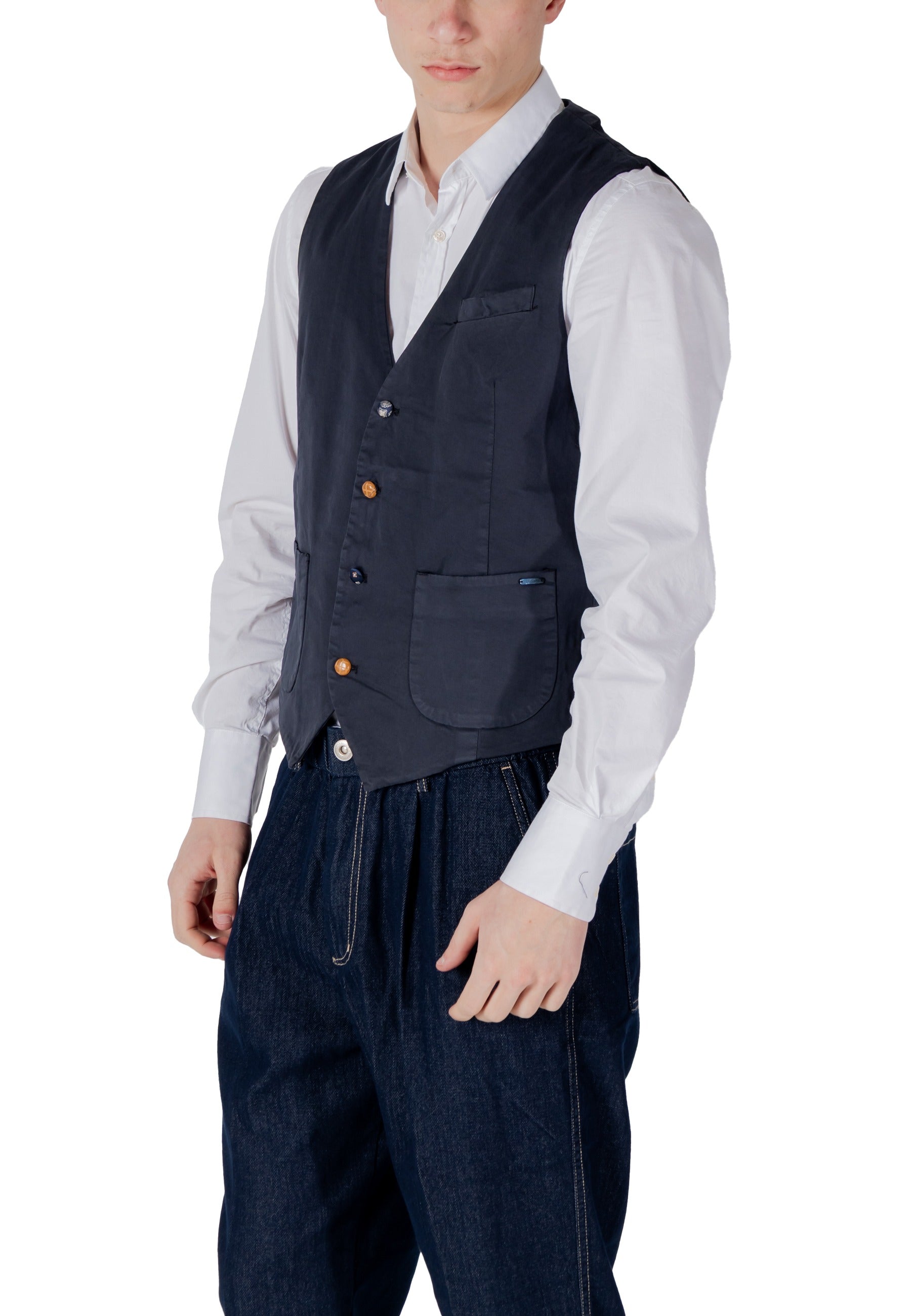 Gianni Lupo Vêtement homme Gilets — blue