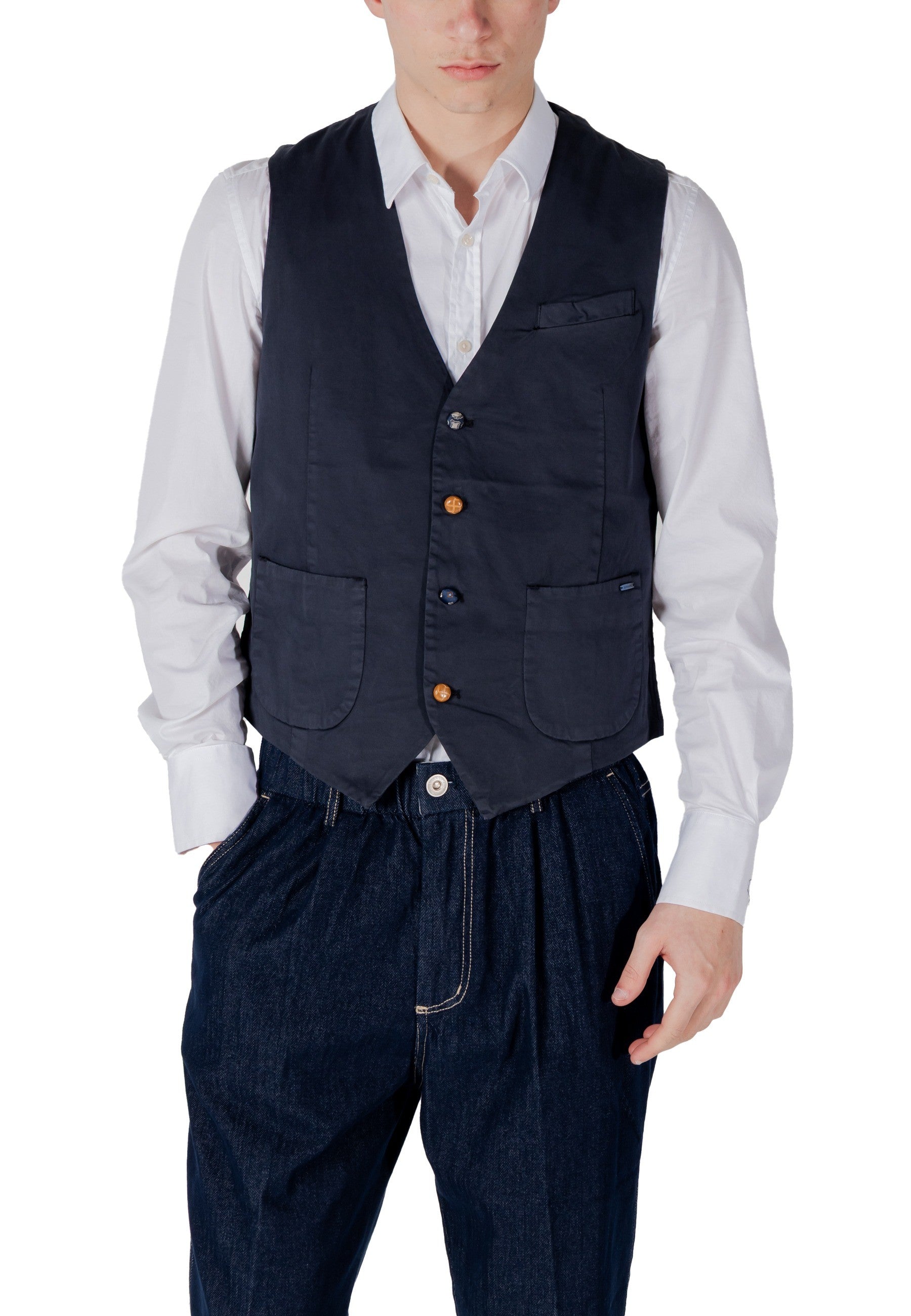Gianni Lupo Vêtement homme Gilets — blue
