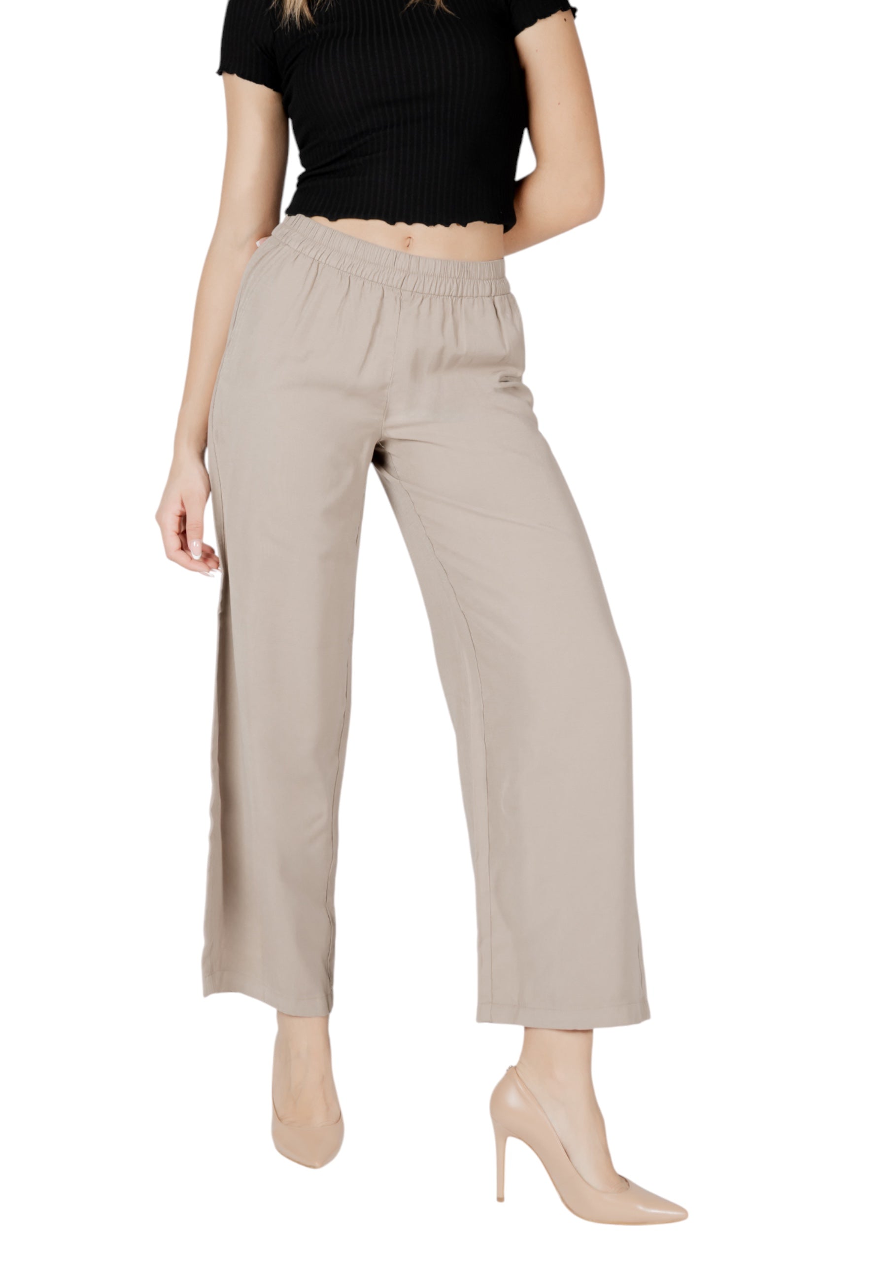Only Pantalon femme Pantalons — beige
