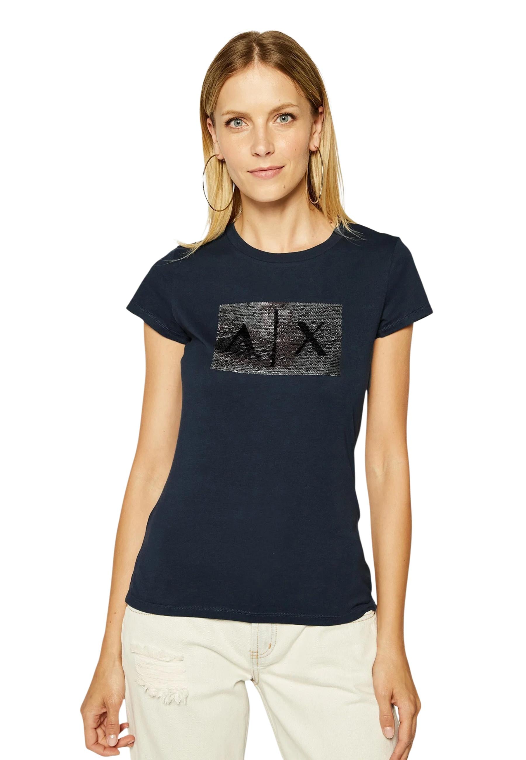 Armani Exchange T-shirt femme — blue