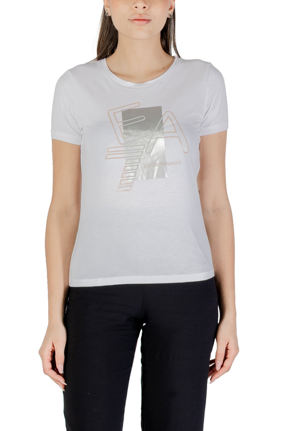 Ea7 T-shirt femme — white
