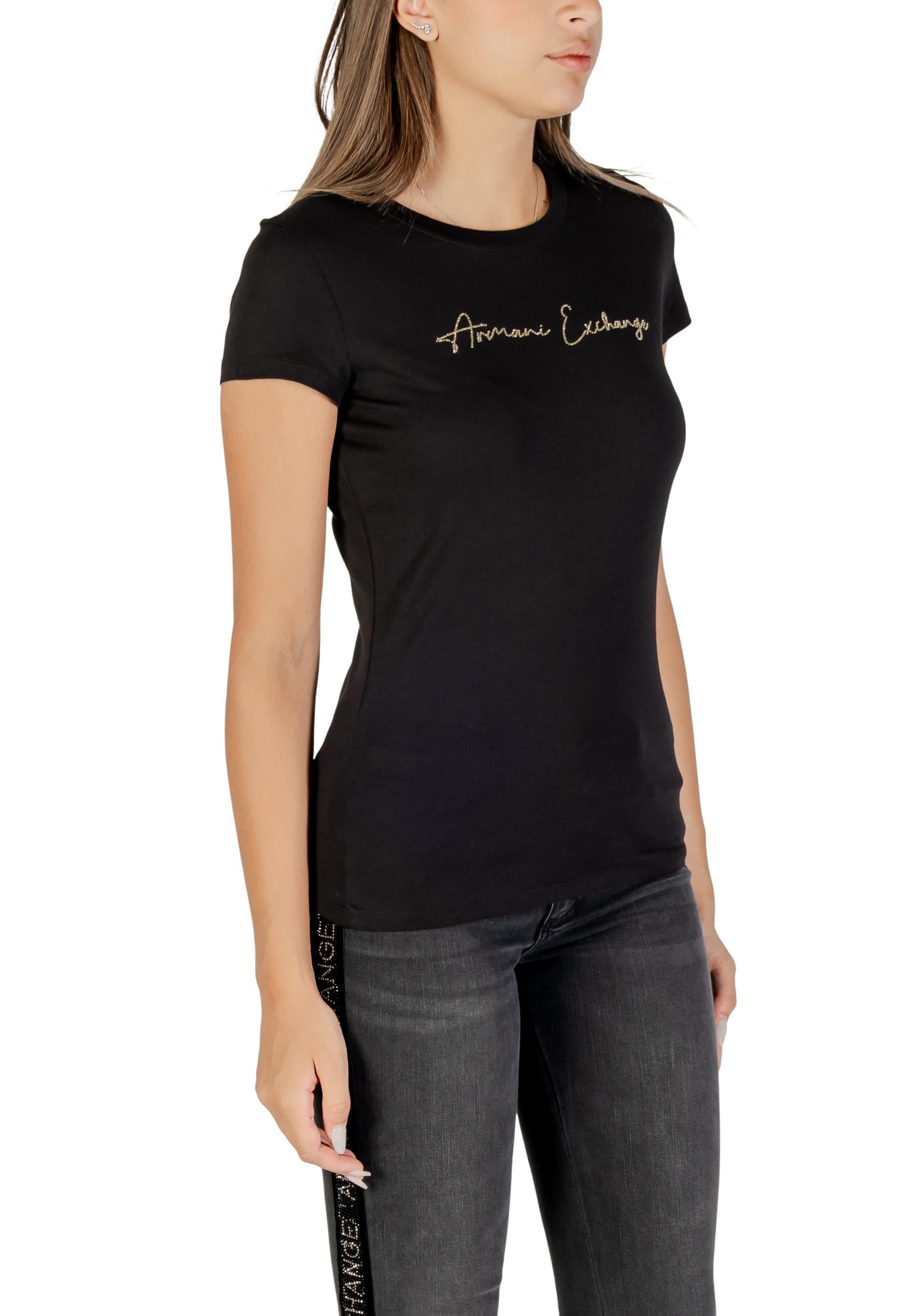 Armani Exchange T-shirt femme — black