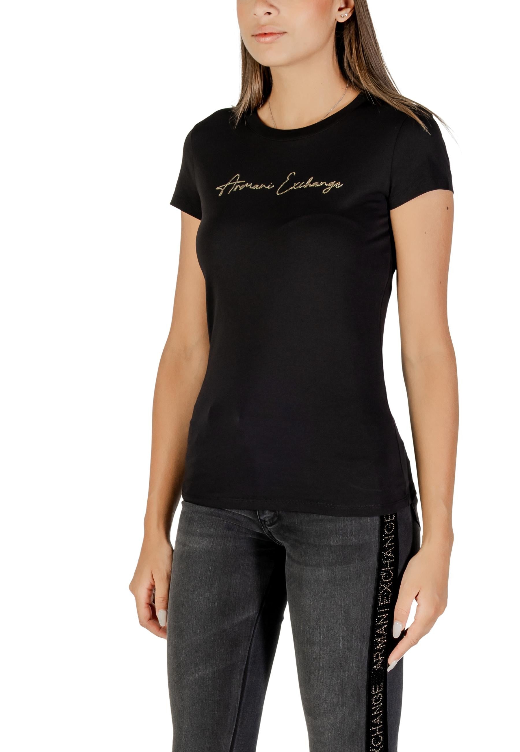 Armani Exchange T-shirt femme — black