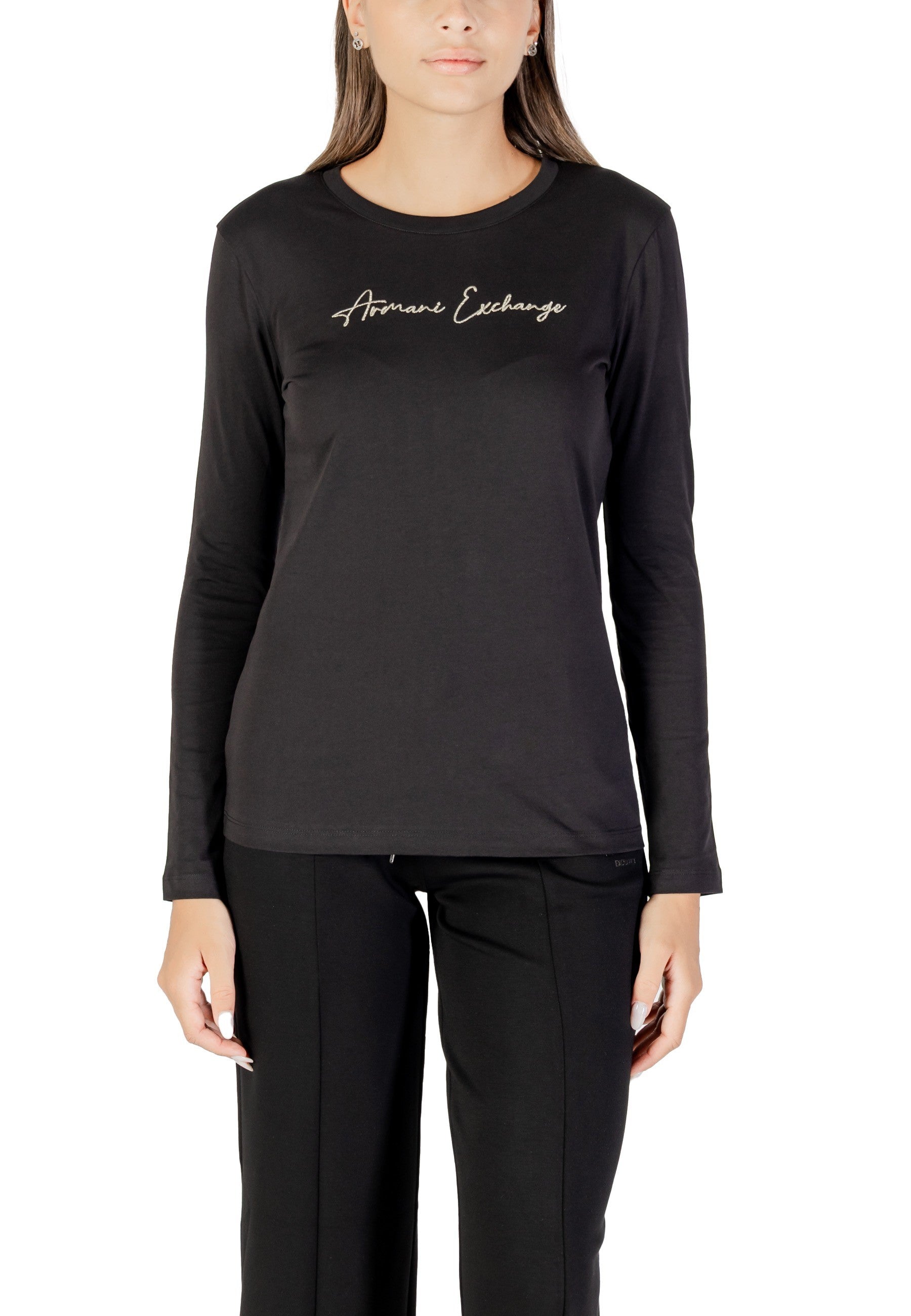 Armani Exchange T-shirt femme — black