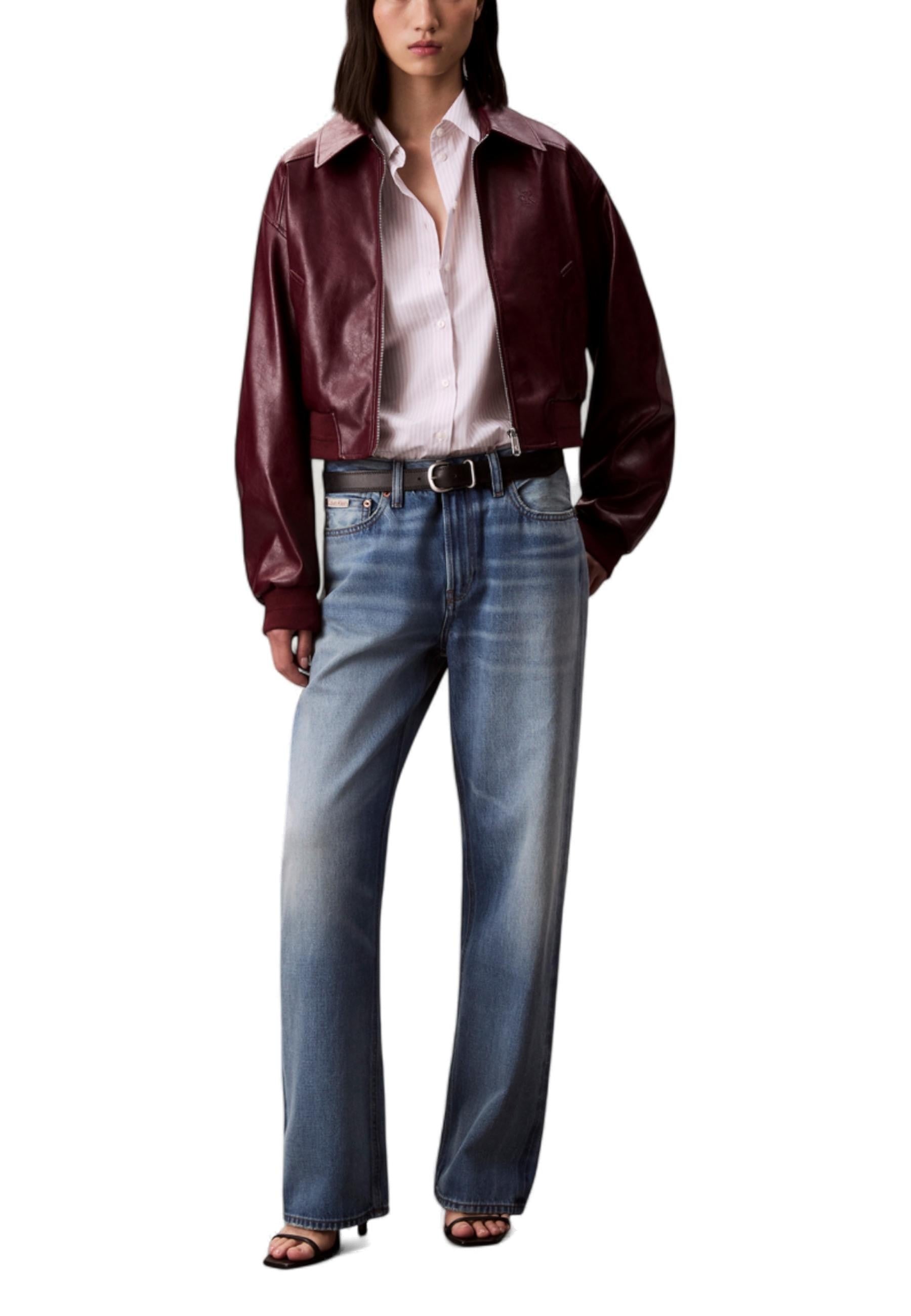 Calvin Klein Jeans Jean femme Jaquettes — bordeaux