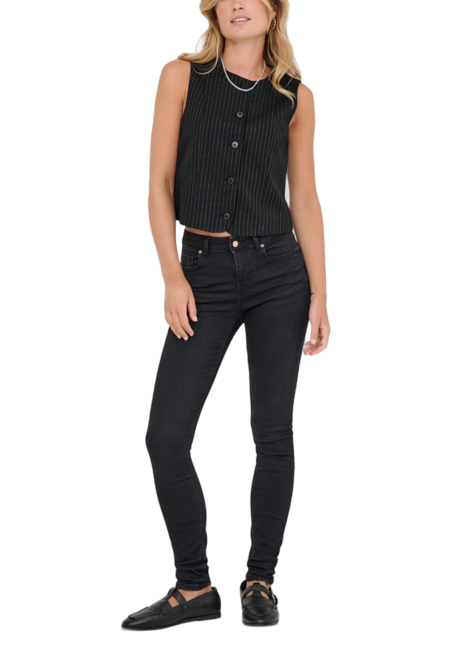 Only Vêtement femme Gilets — black