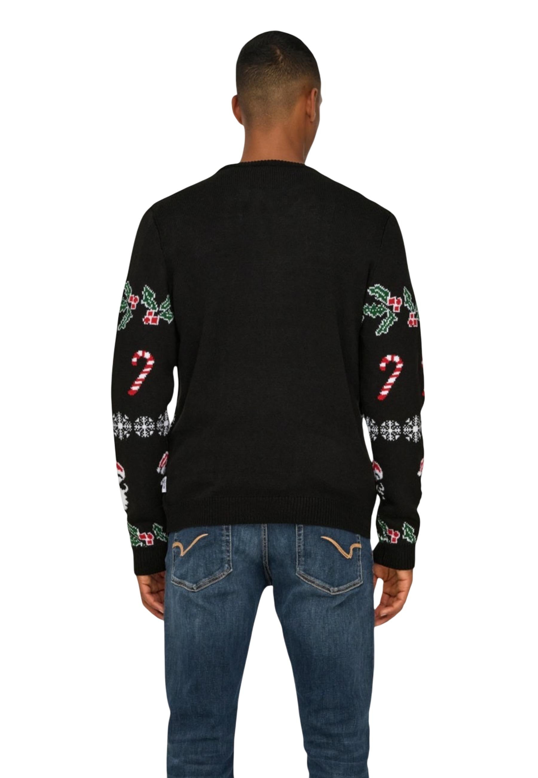 Only & Sons Pull homme — black