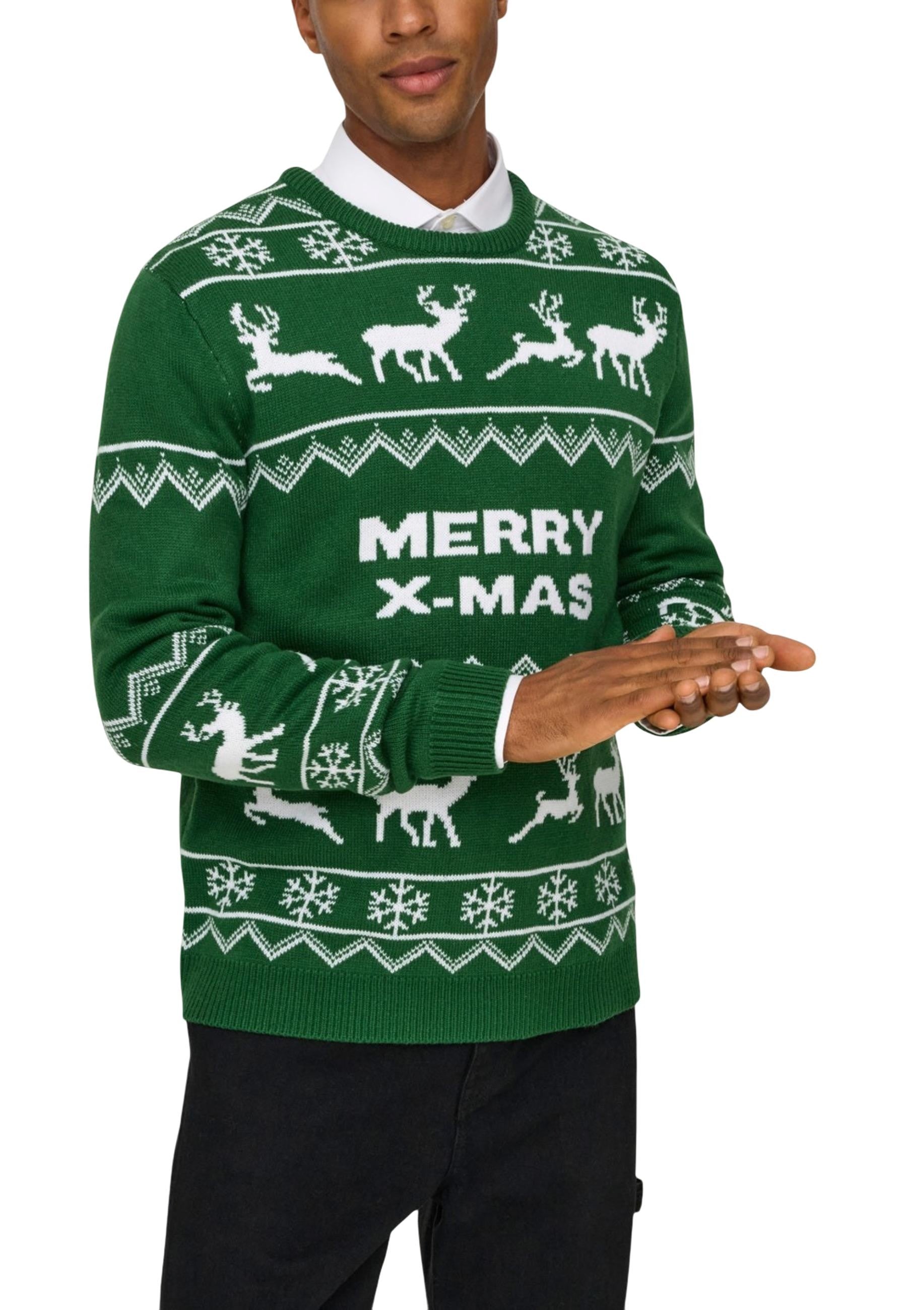 Only & Sons Pull homme — green