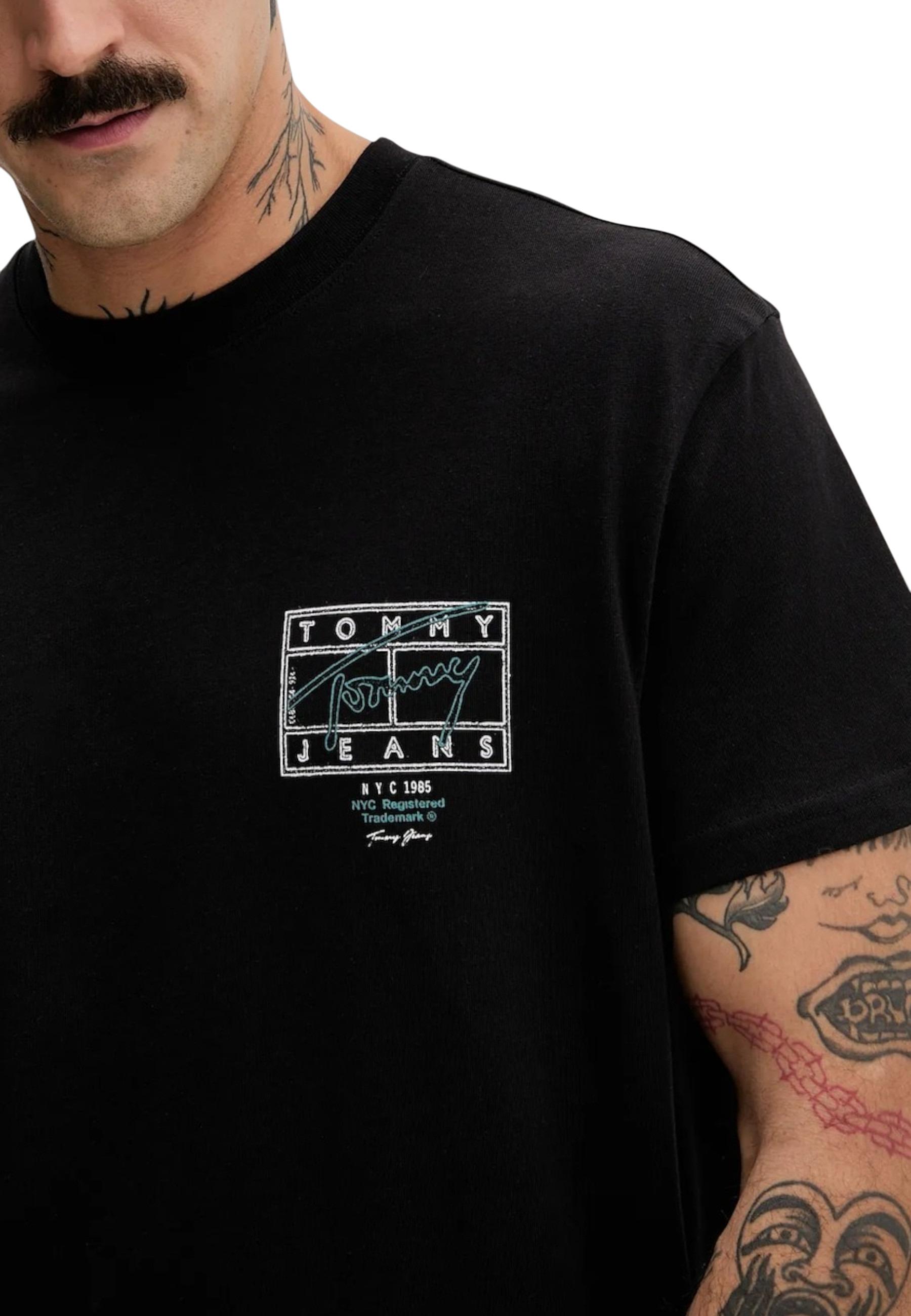 Tommy Hilfiger Jeans T-shirt homme — black