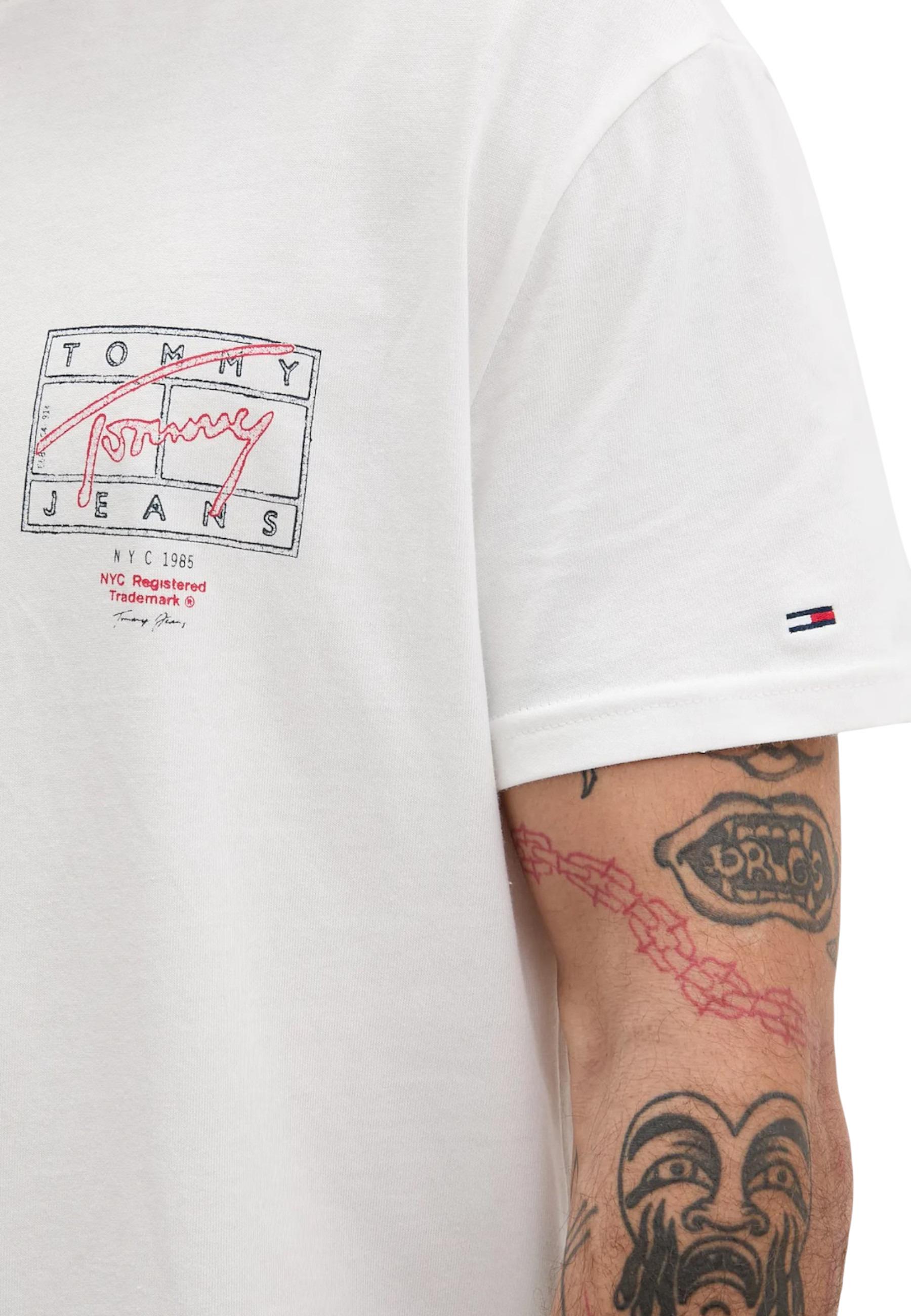 Tommy Hilfiger Jeans T-shirt homme — white