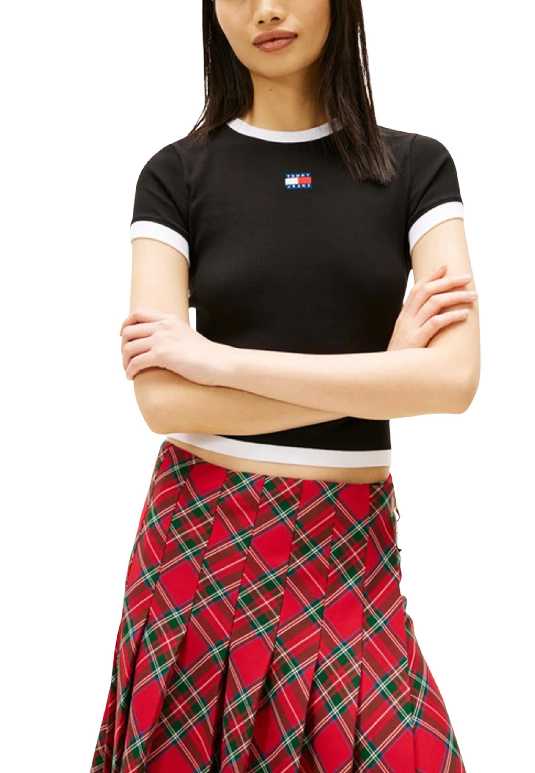 Tommy Hilfiger Jeans T-shirt femme — black