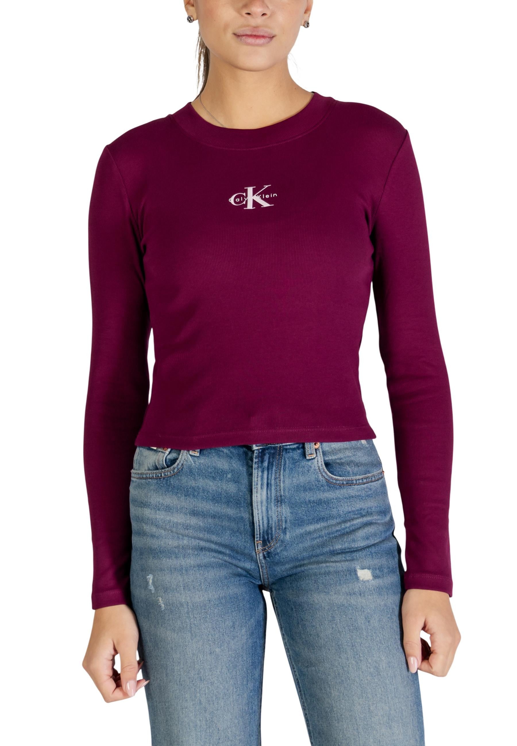 Calvin Klein Jeans Pull femme — bordeaux