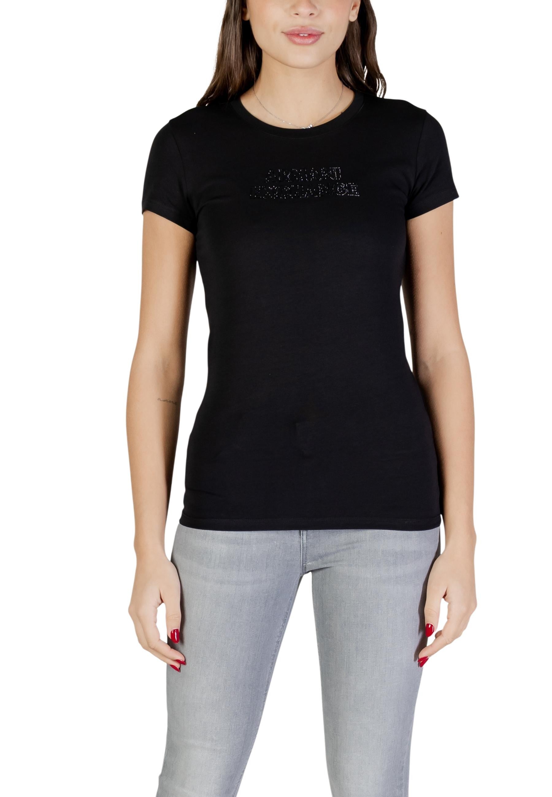 Armani Exchange T-shirt femme — black