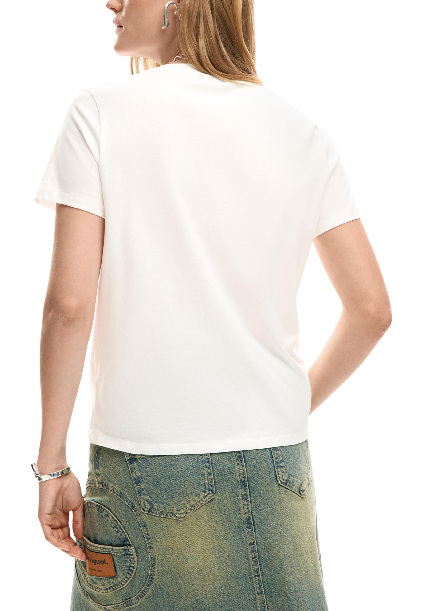 Desigual T-shirt femme — white