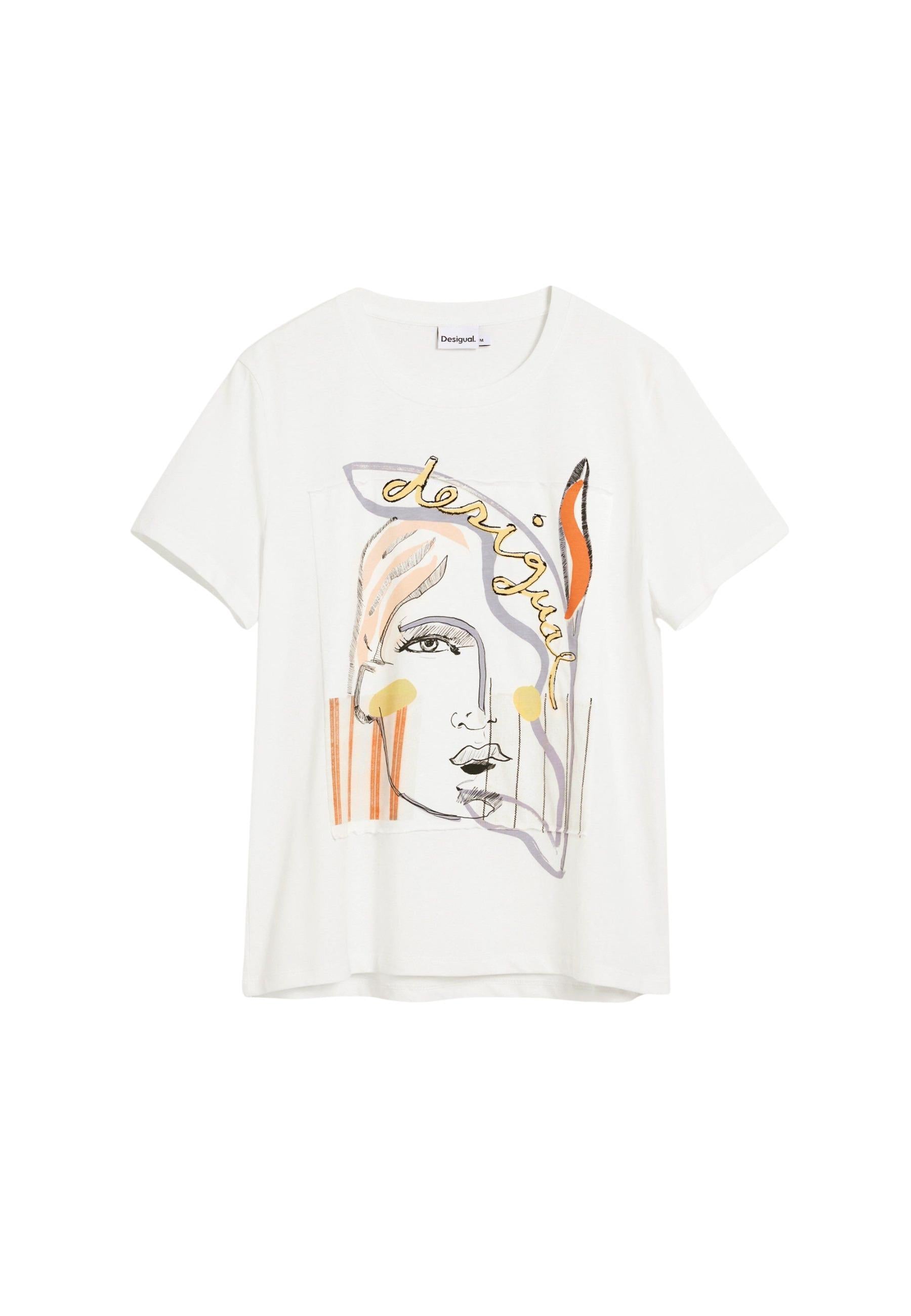 Desigual T-shirt femme — white