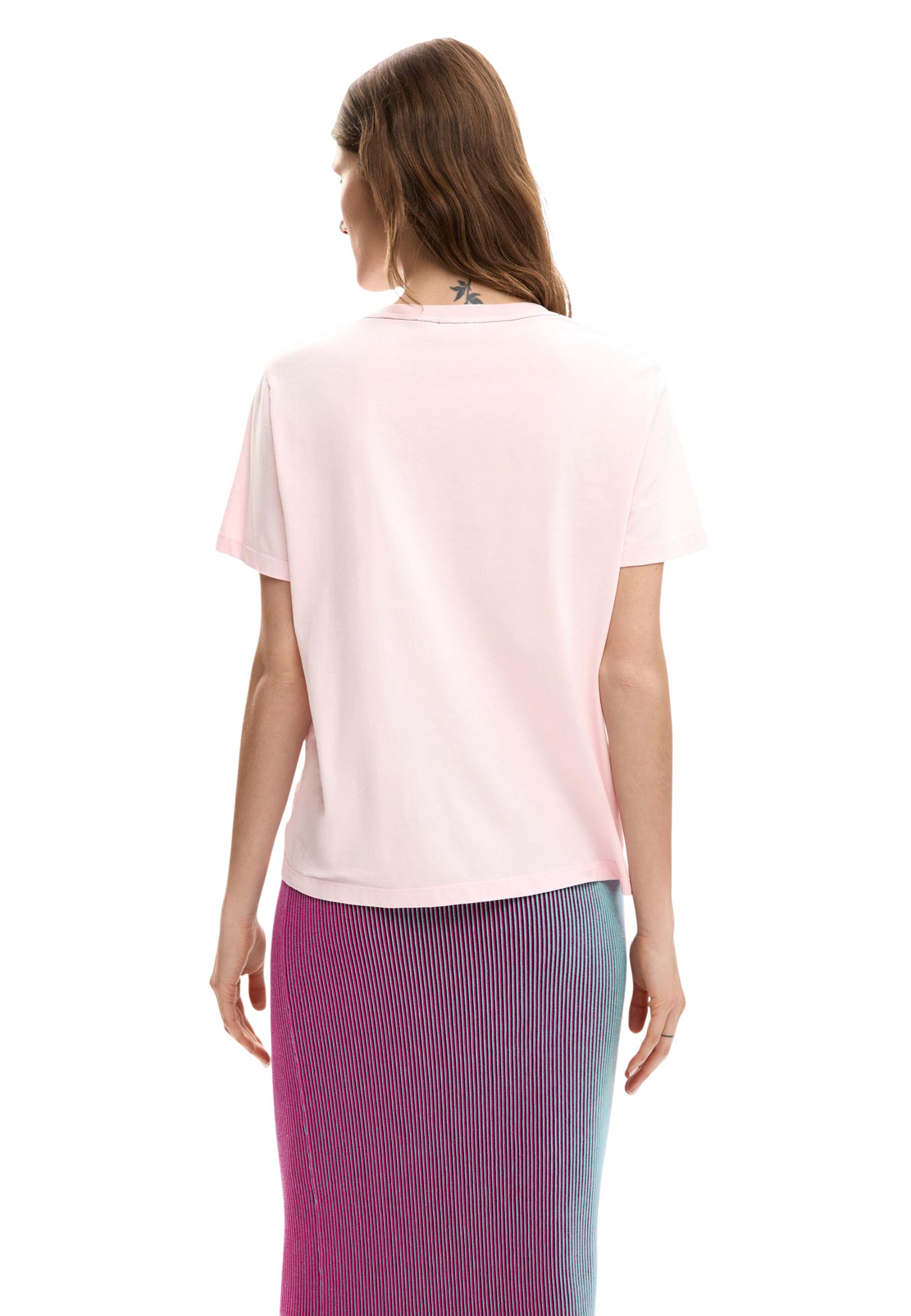 Desigual T-shirt femme — pink