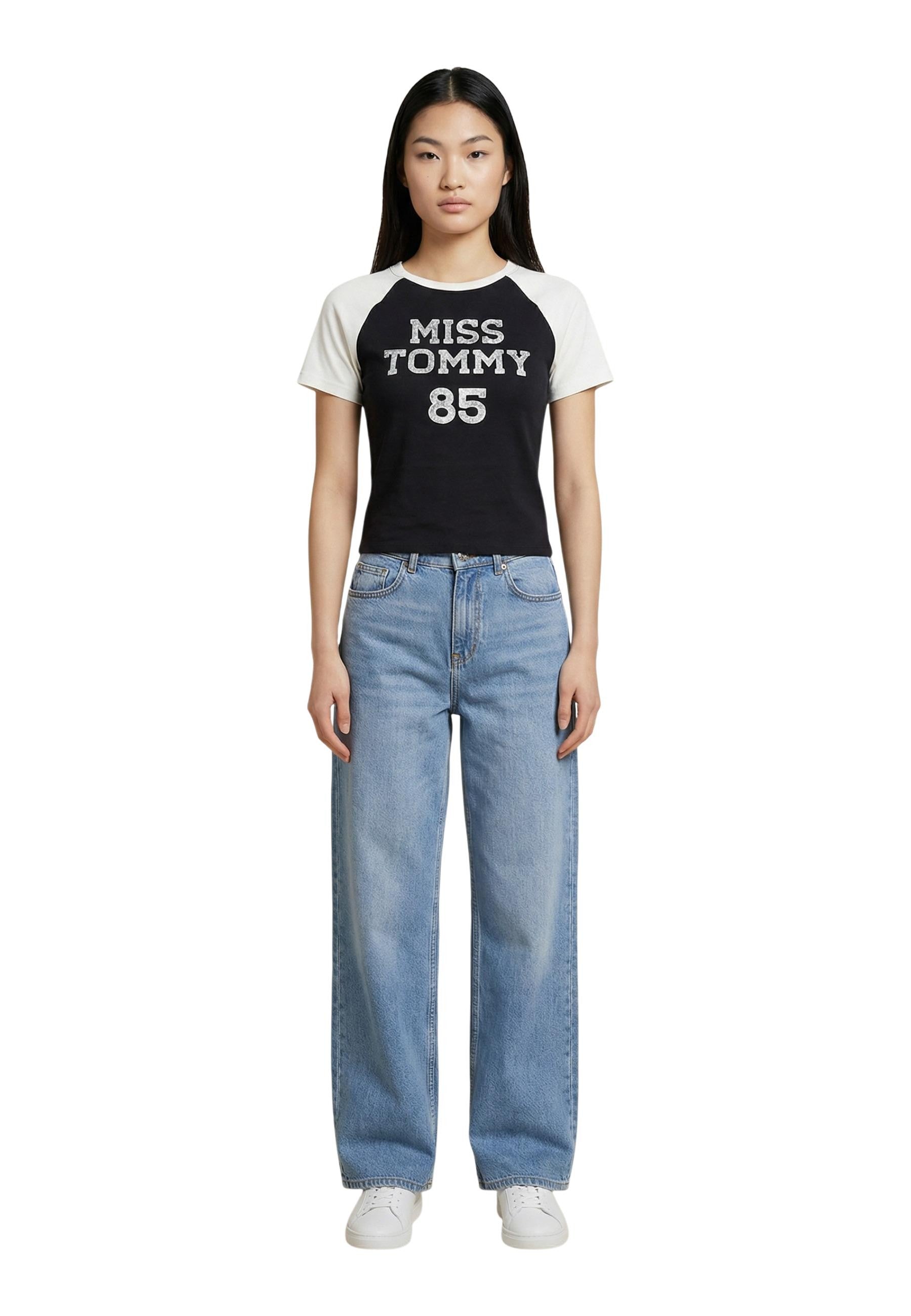 Tommy Hilfiger Jeans T-shirt femme — black