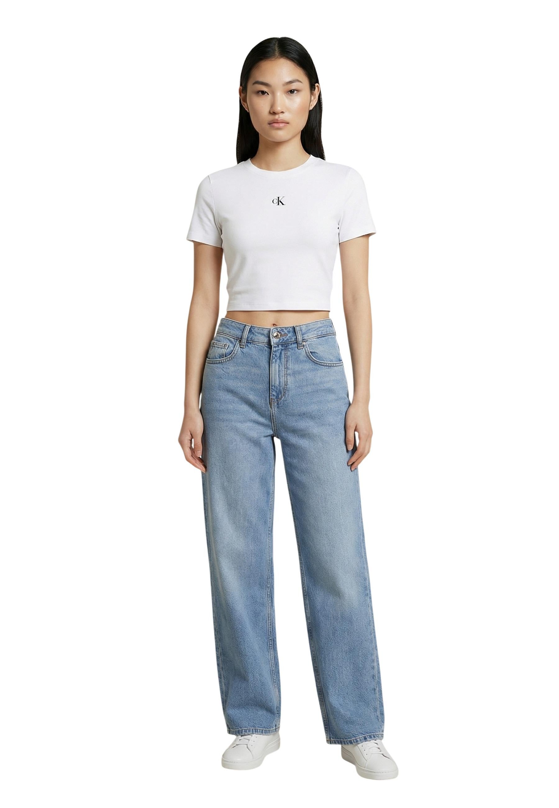 Calvin Klein Jeans T-shirt femme — beige