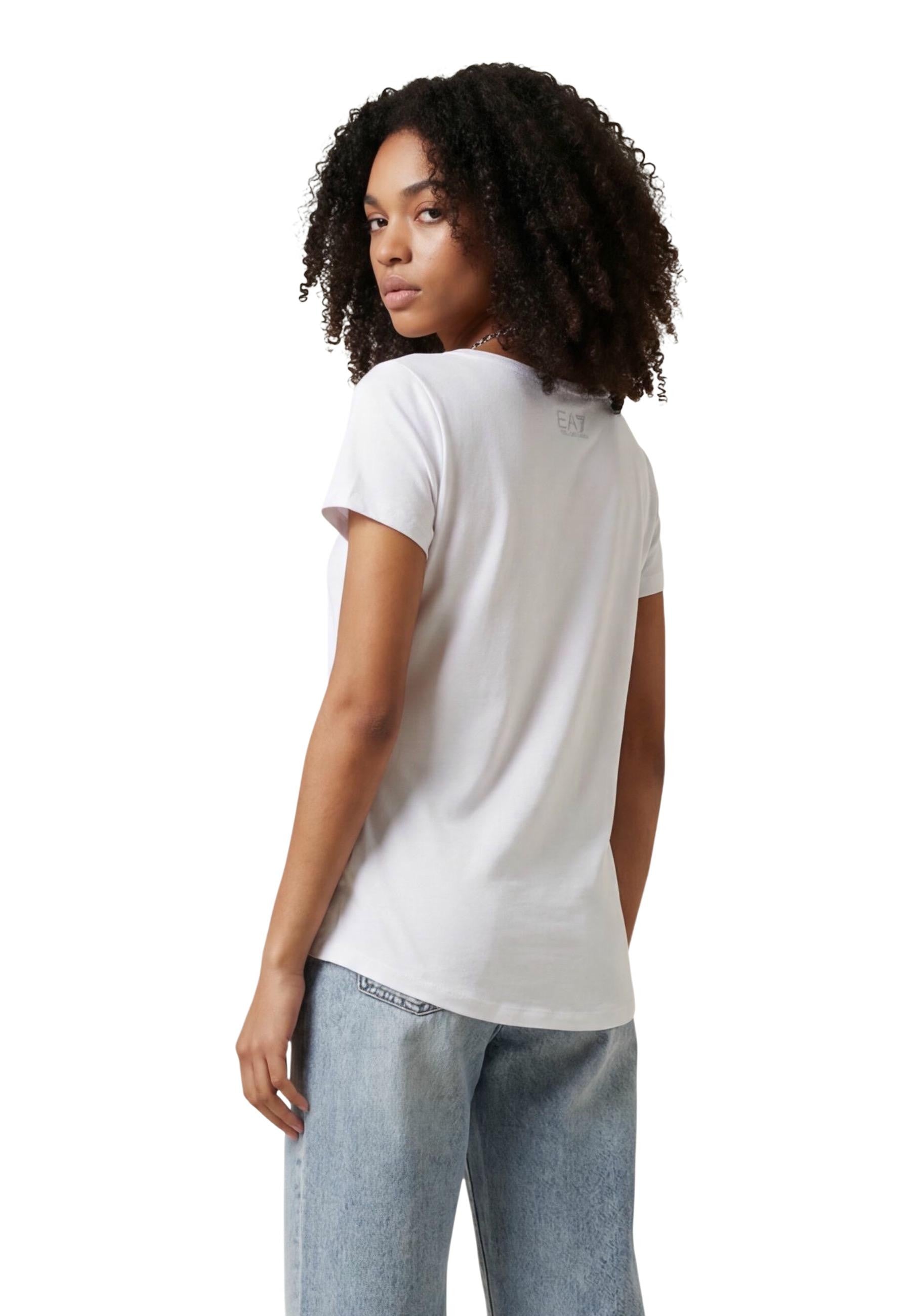 Ea7 T-shirt femme — white