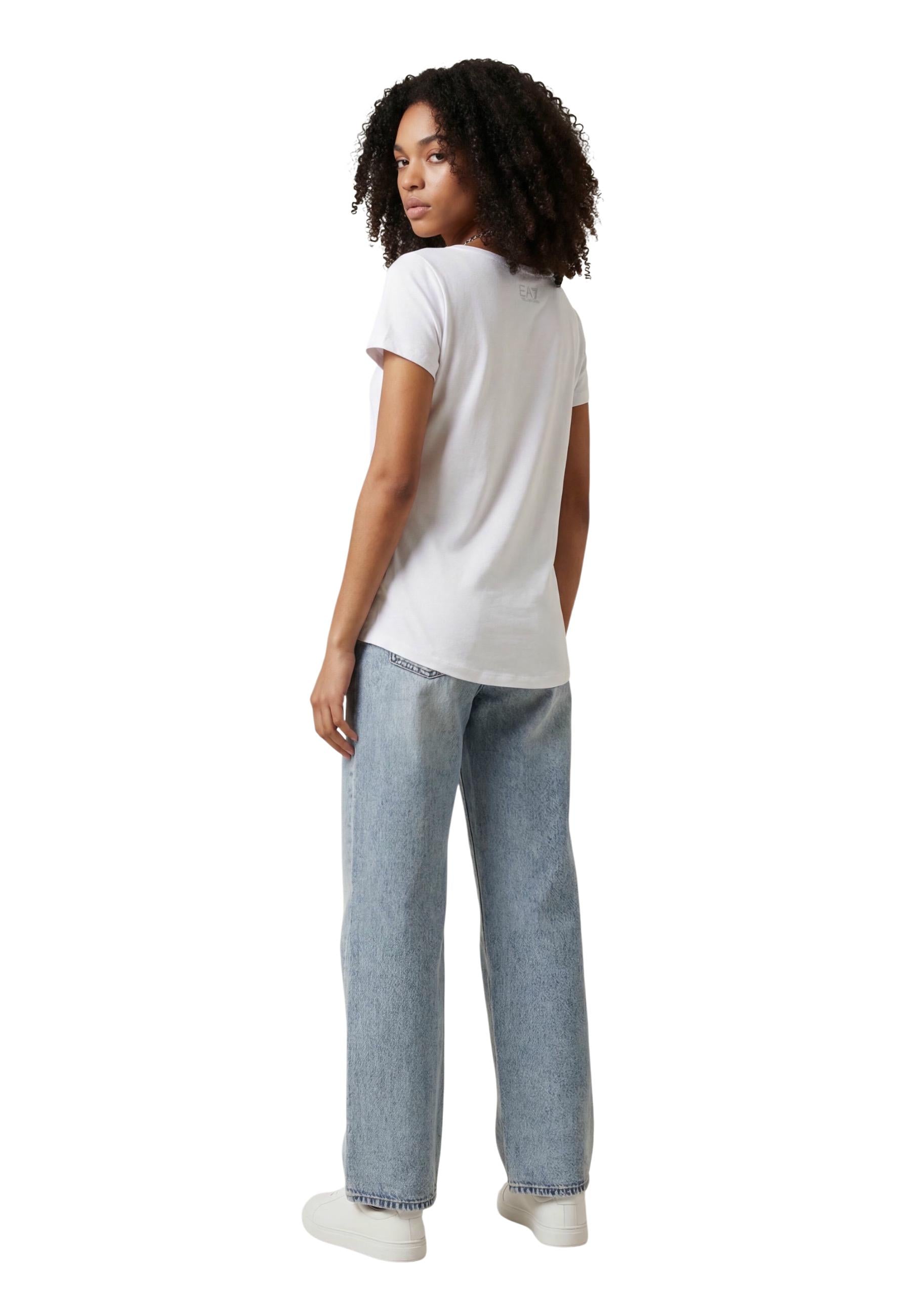 Ea7 T-shirt femme — white