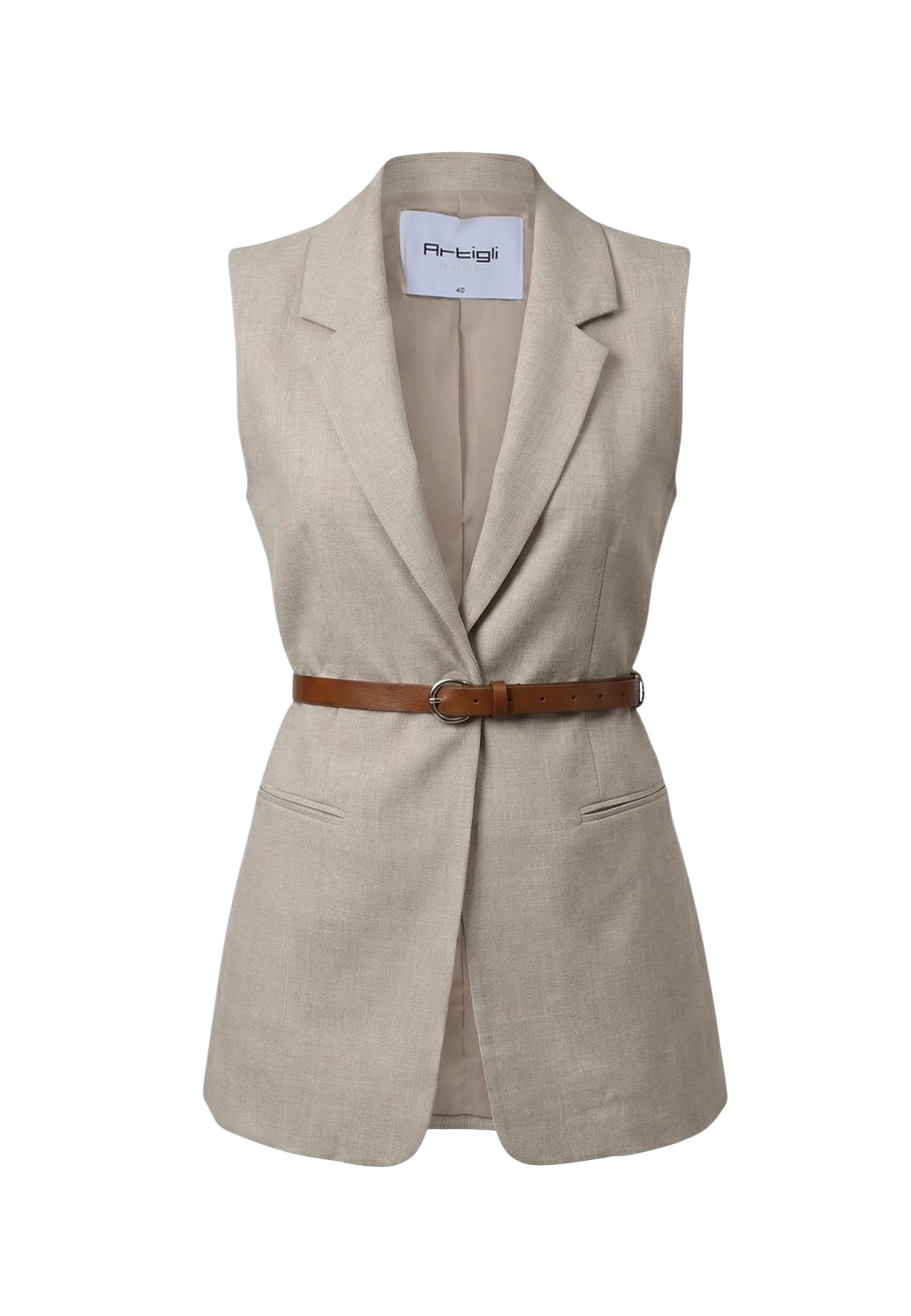 Artigli Vêtement femme Gilets — beige