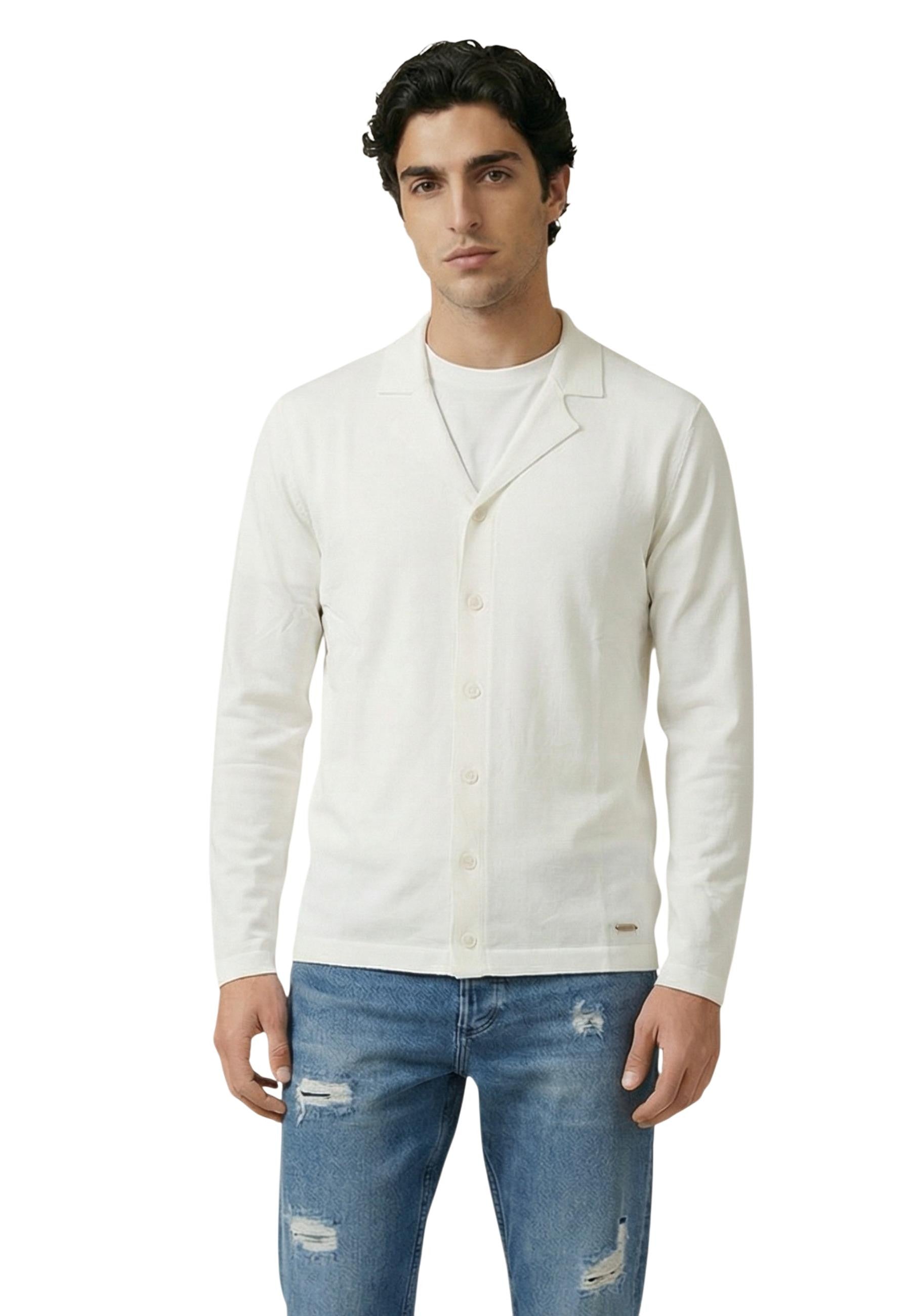 Gianni Lupo Vêtement homme Cardigans — white