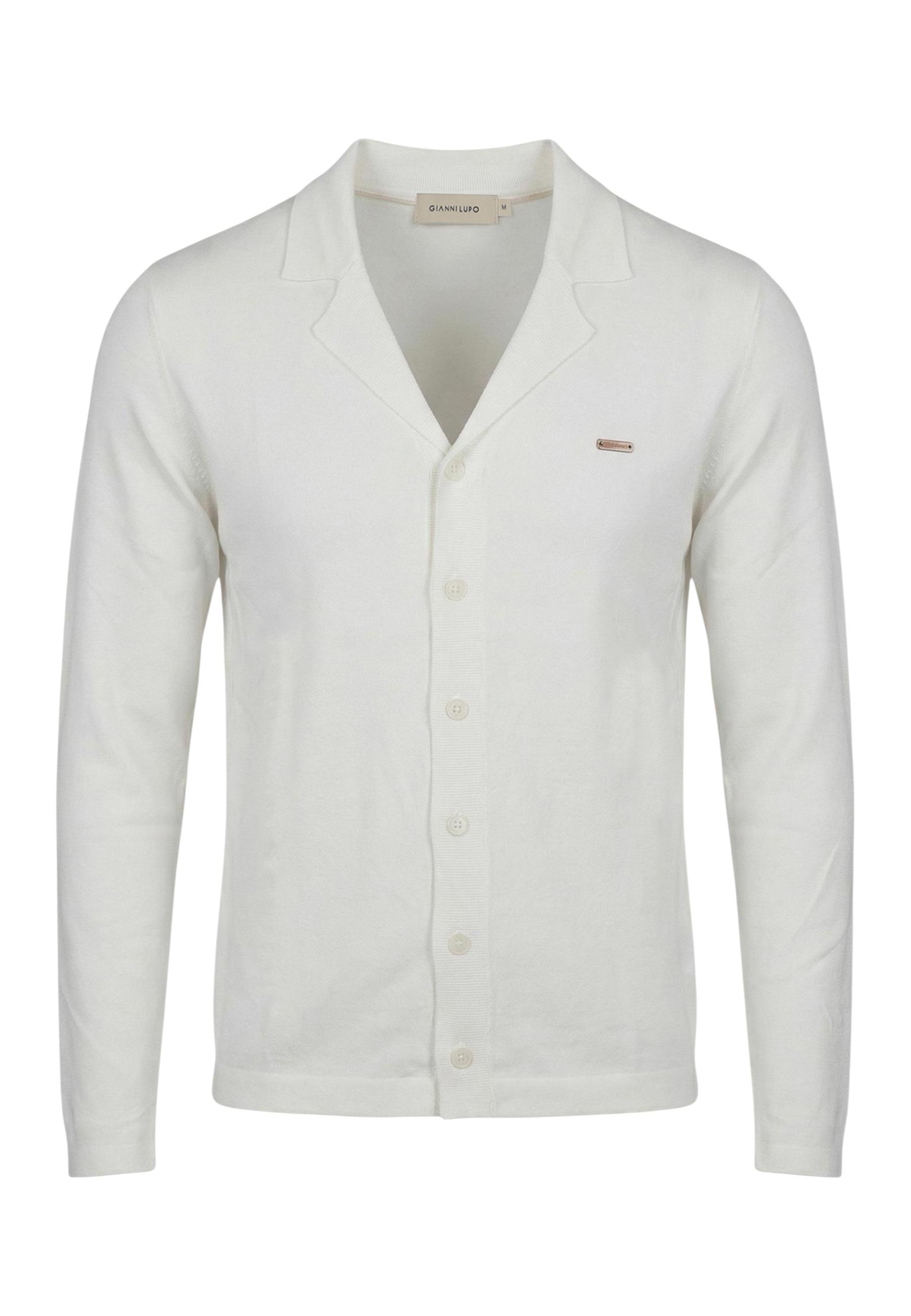 Gianni Lupo Vêtement homme Cardigans — white