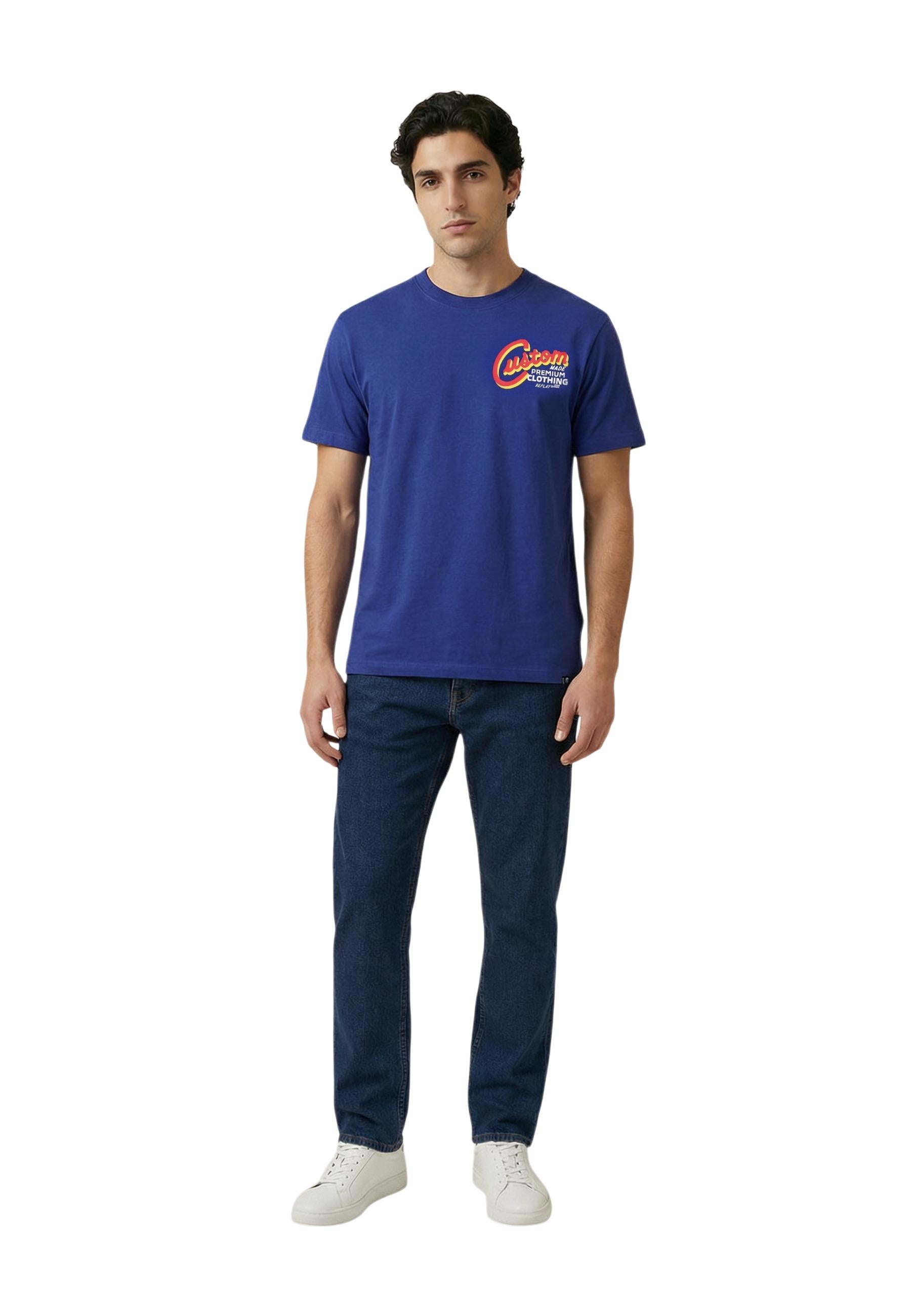 Replay T-shirt homme — blue