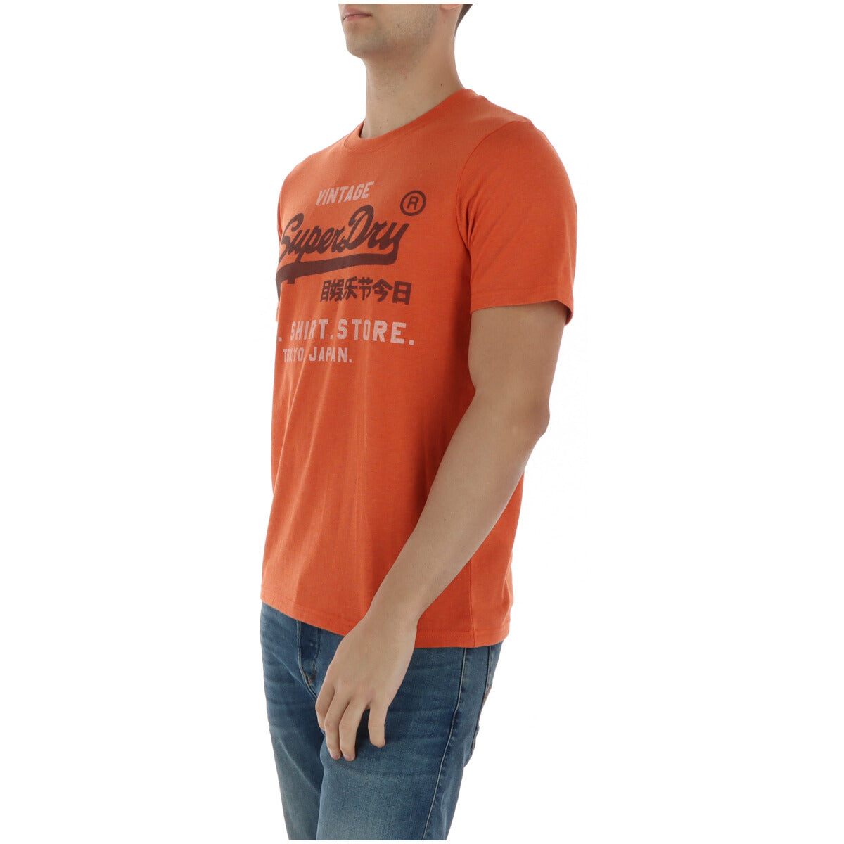 Superdry T-shirt homme — orange