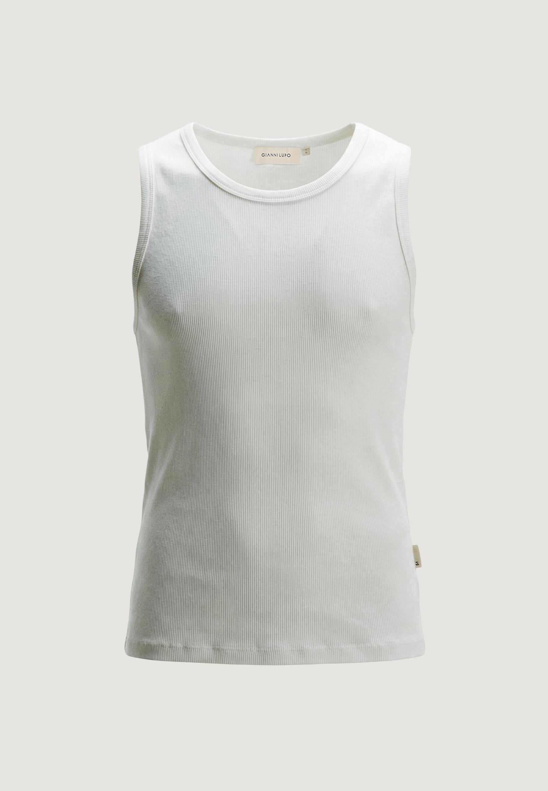 Gianni Lupo Vêtement homme Debardeurs — white