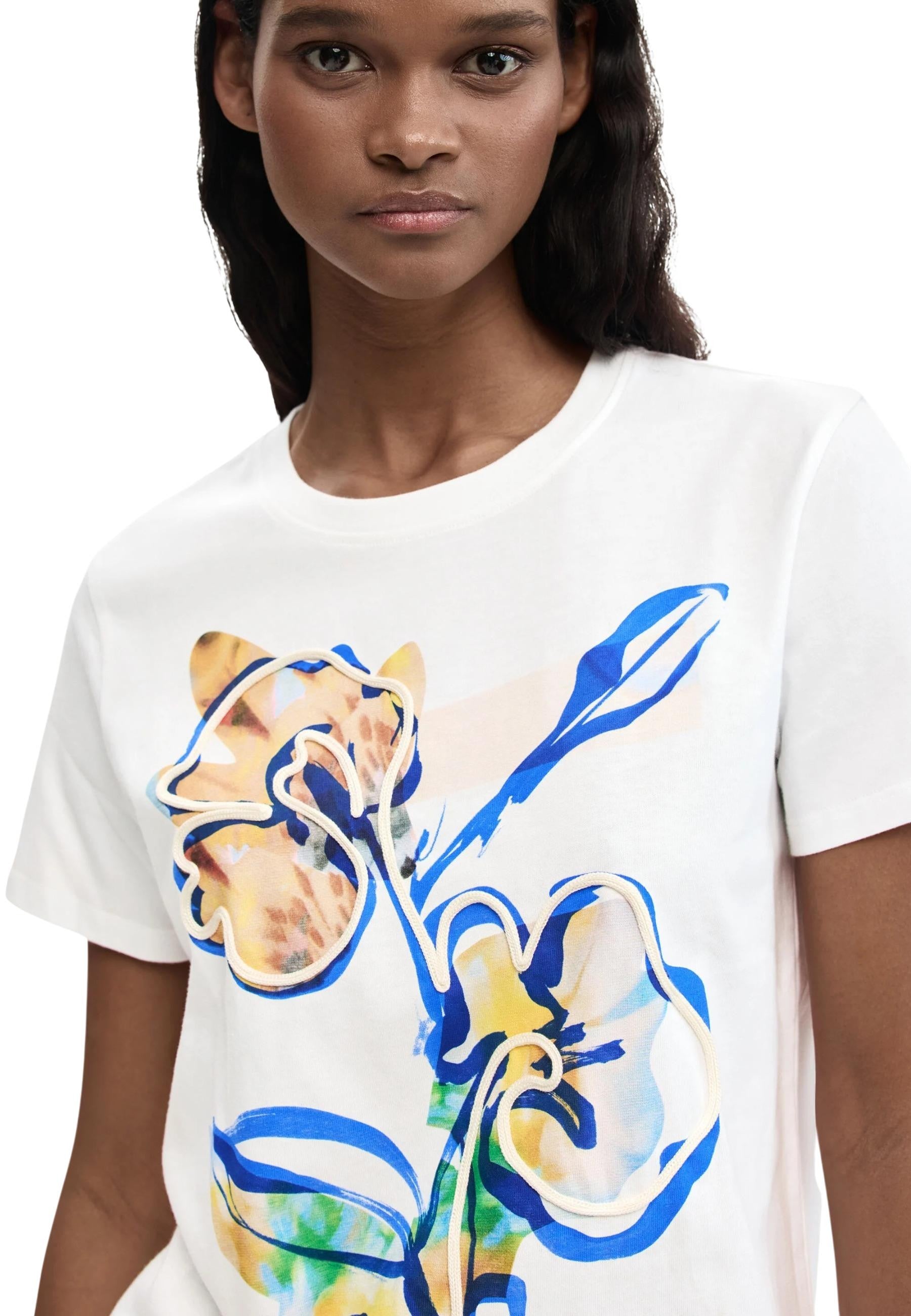Desigual T-shirt femme — white
