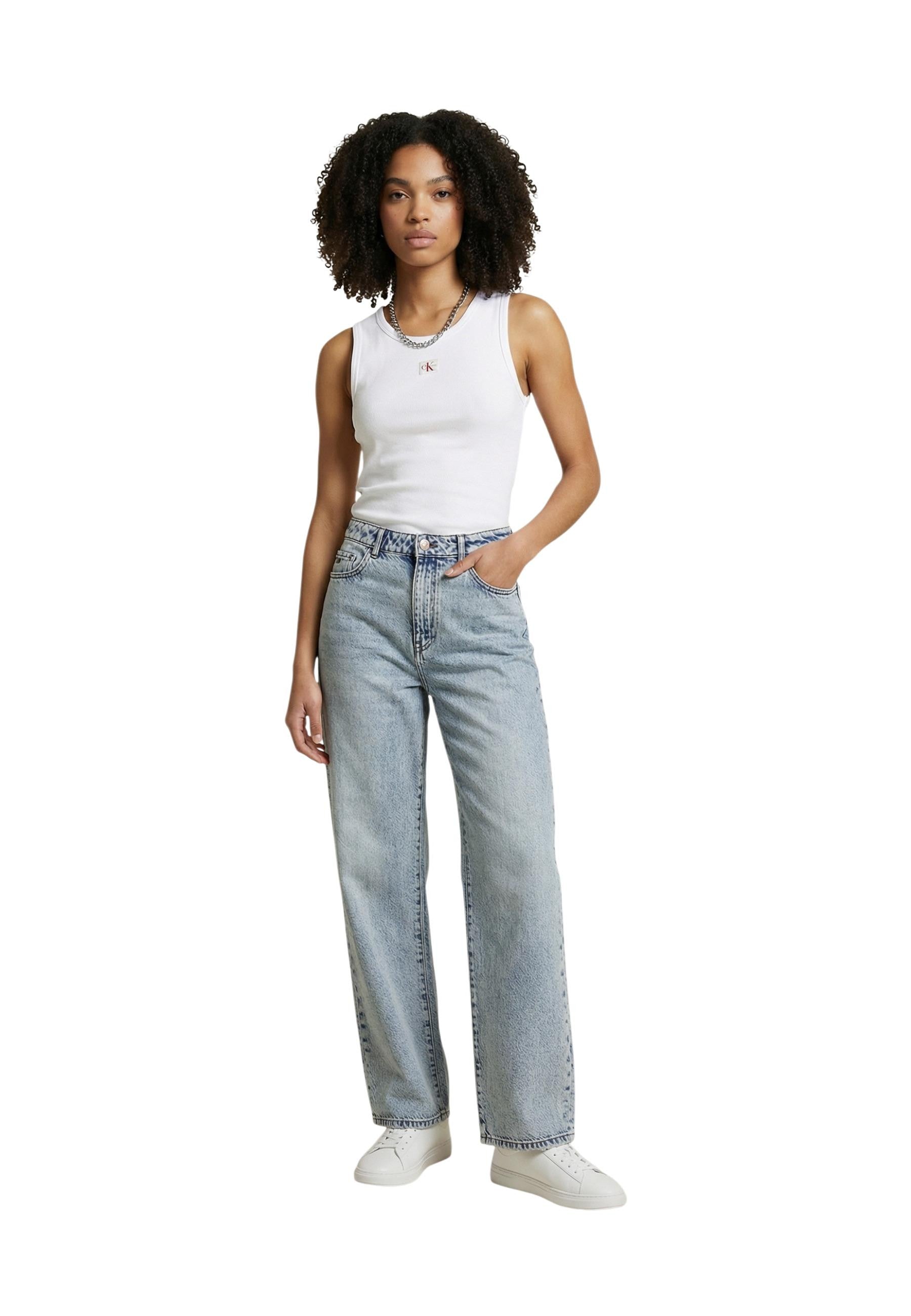 Calvin Klein Jeans Jean femme Tops — white