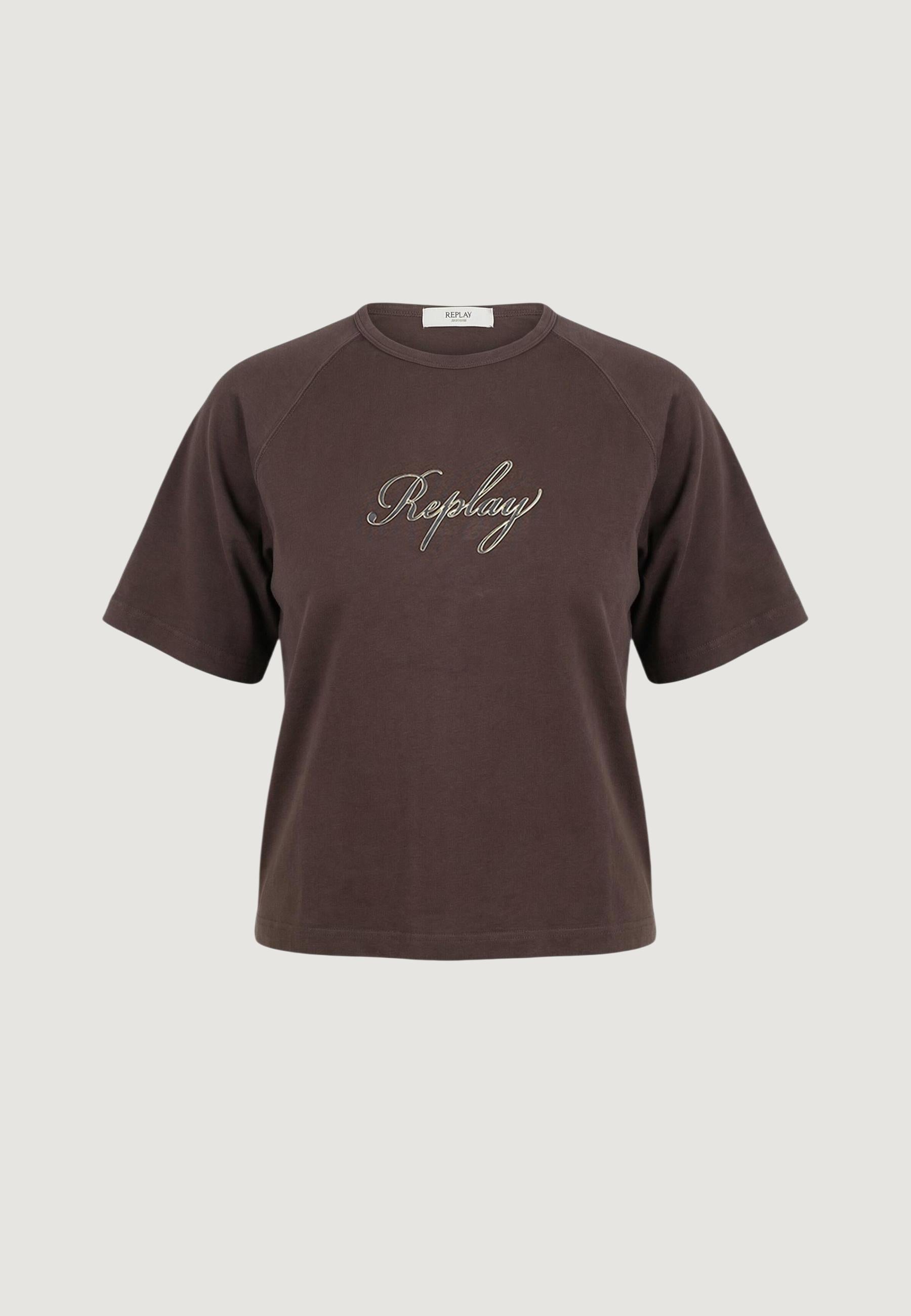 Replay T-shirt femme — brown