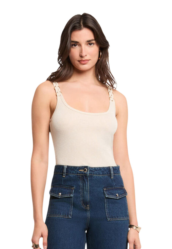 Morgan De Toi Vêtement femme Debardeurs — beige