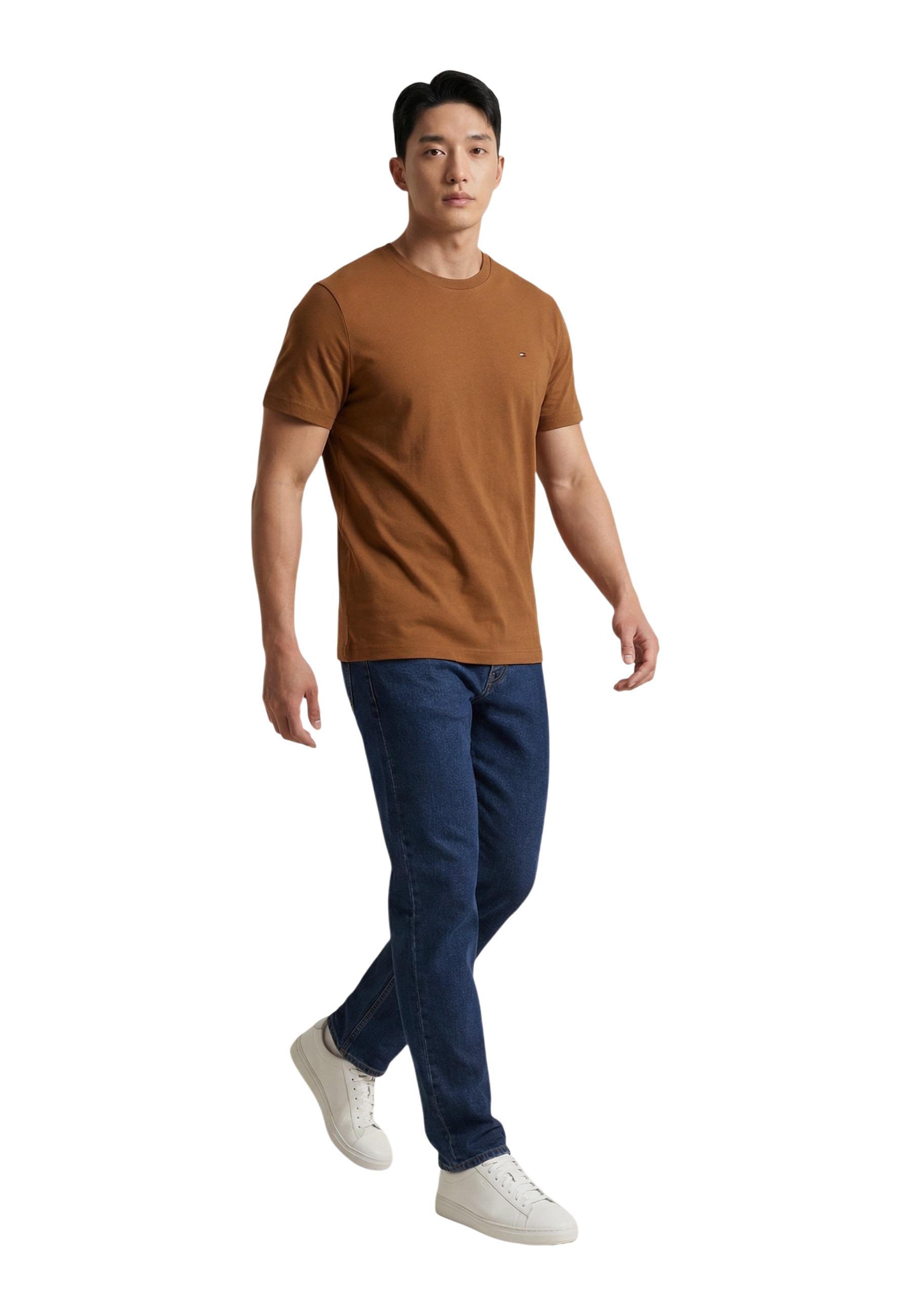Tommy Hilfiger T-shirt homme — camel