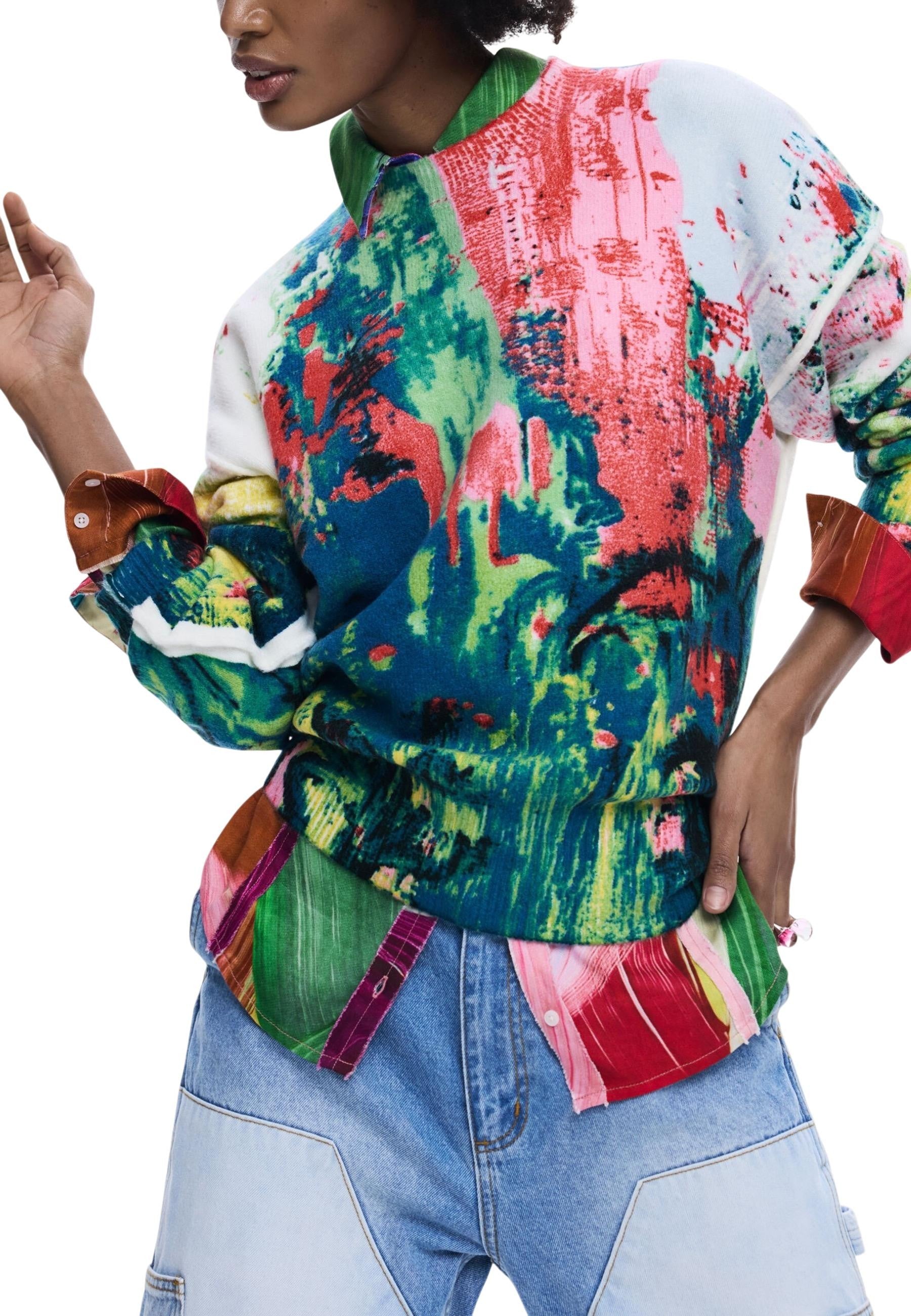 Desigual Pull femme — green