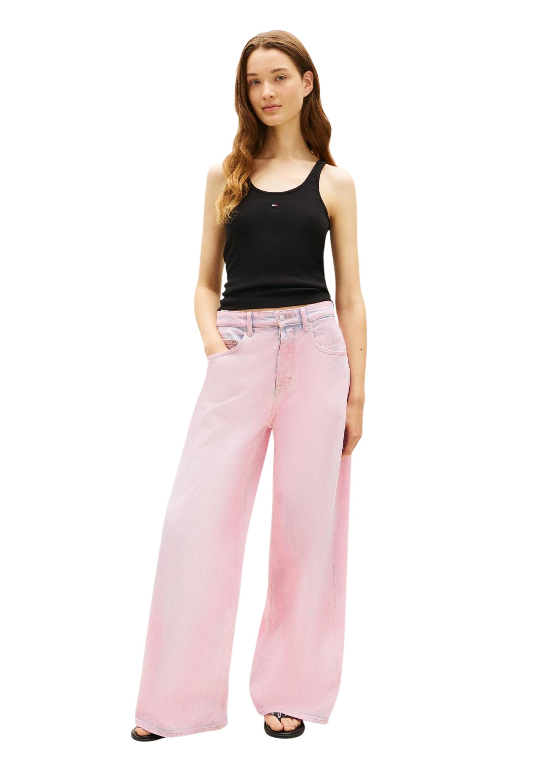 Tommy Hilfiger Jeans Jean femme Debardeurs — black