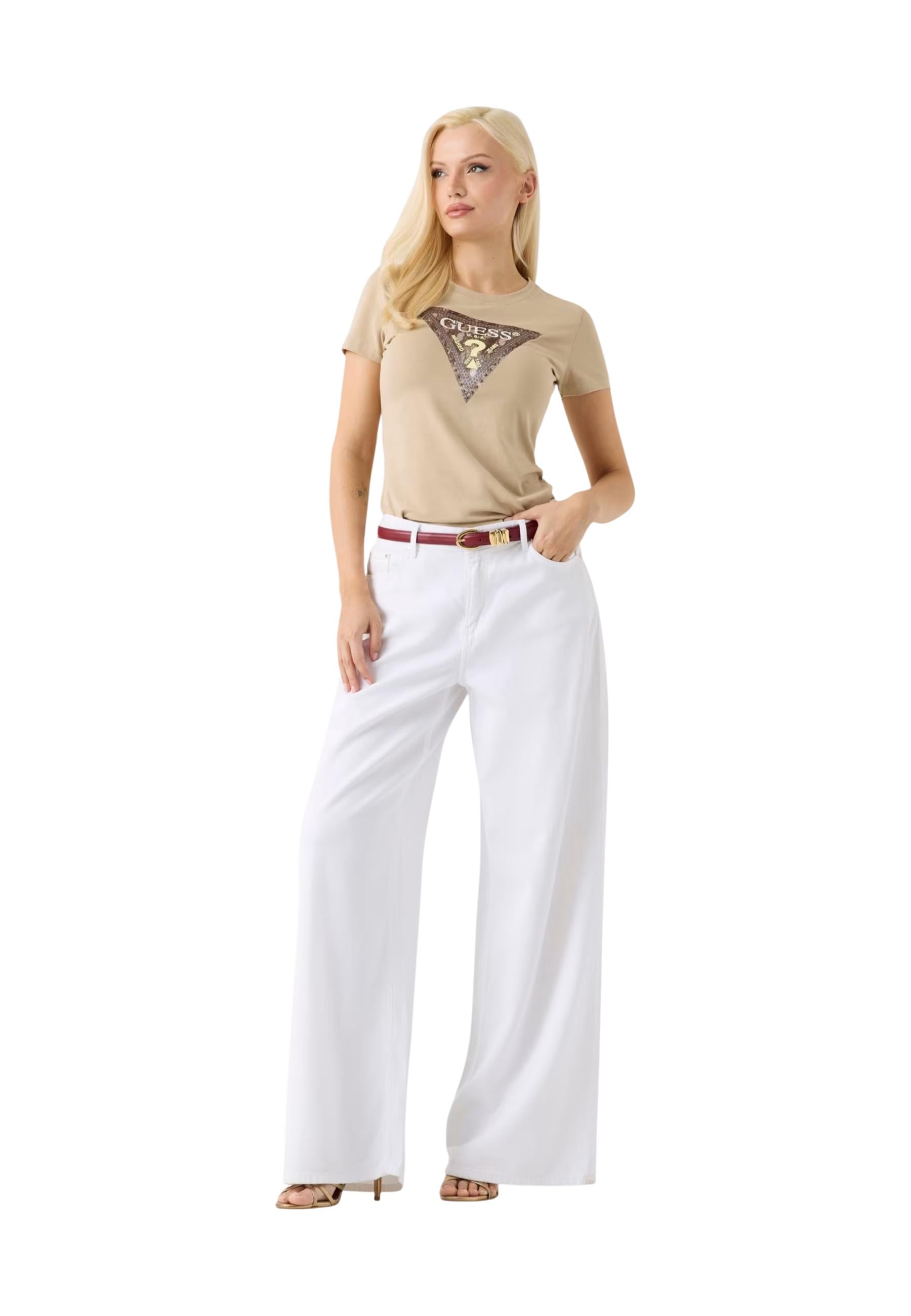 Guess T-shirt femme — beige
