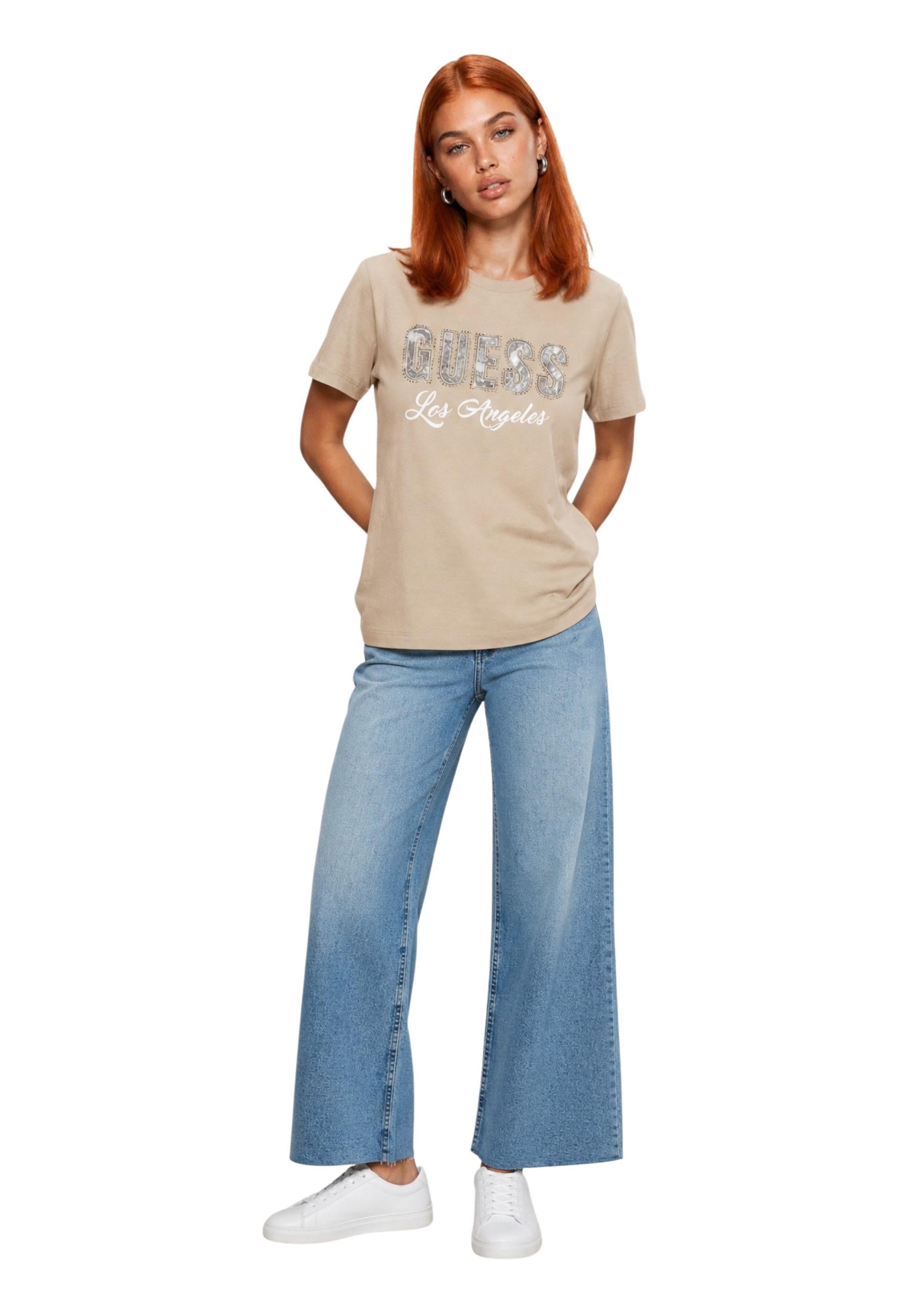 Guess T-shirt femme — beige