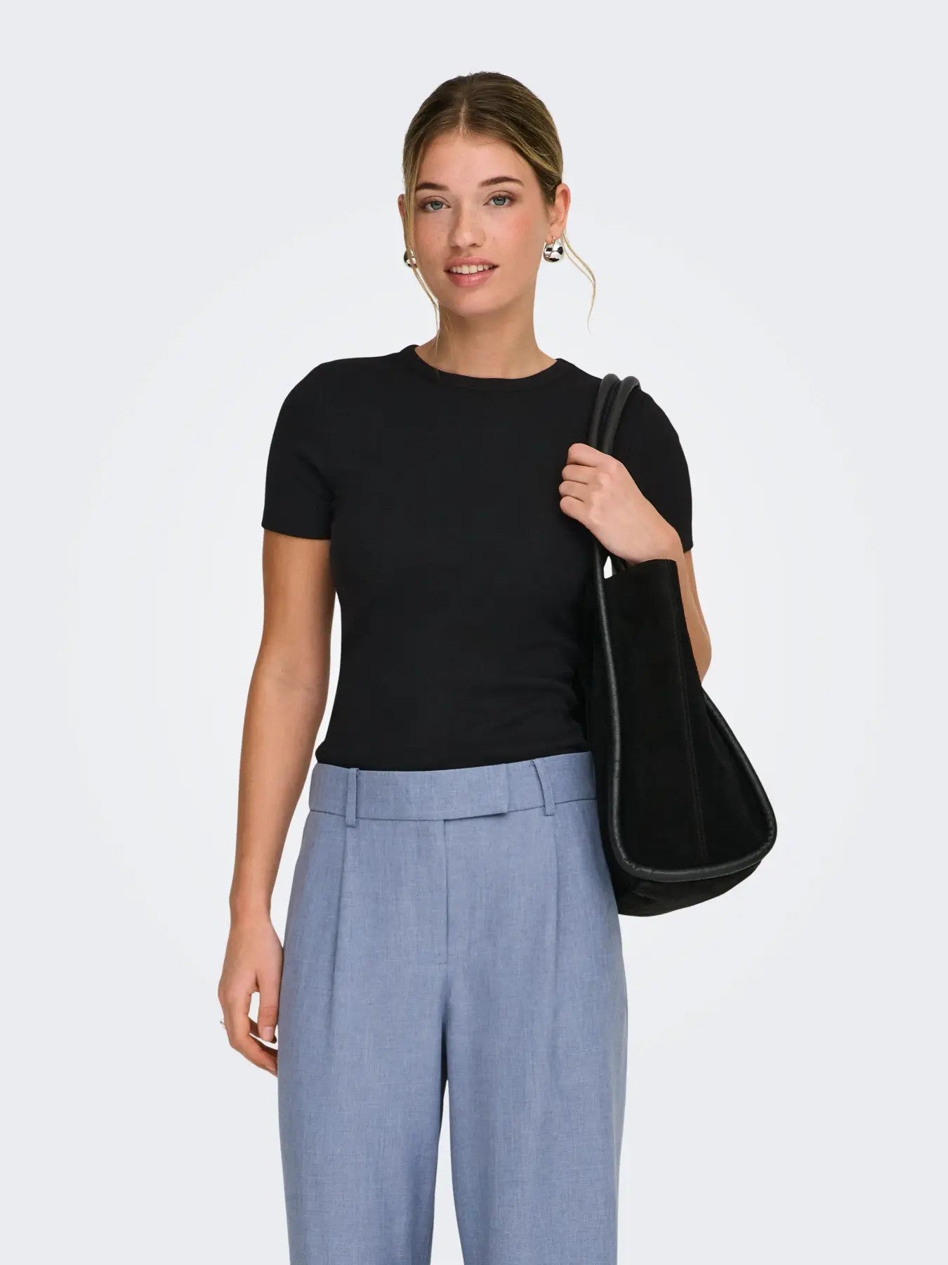 Only T-shirt femme — black