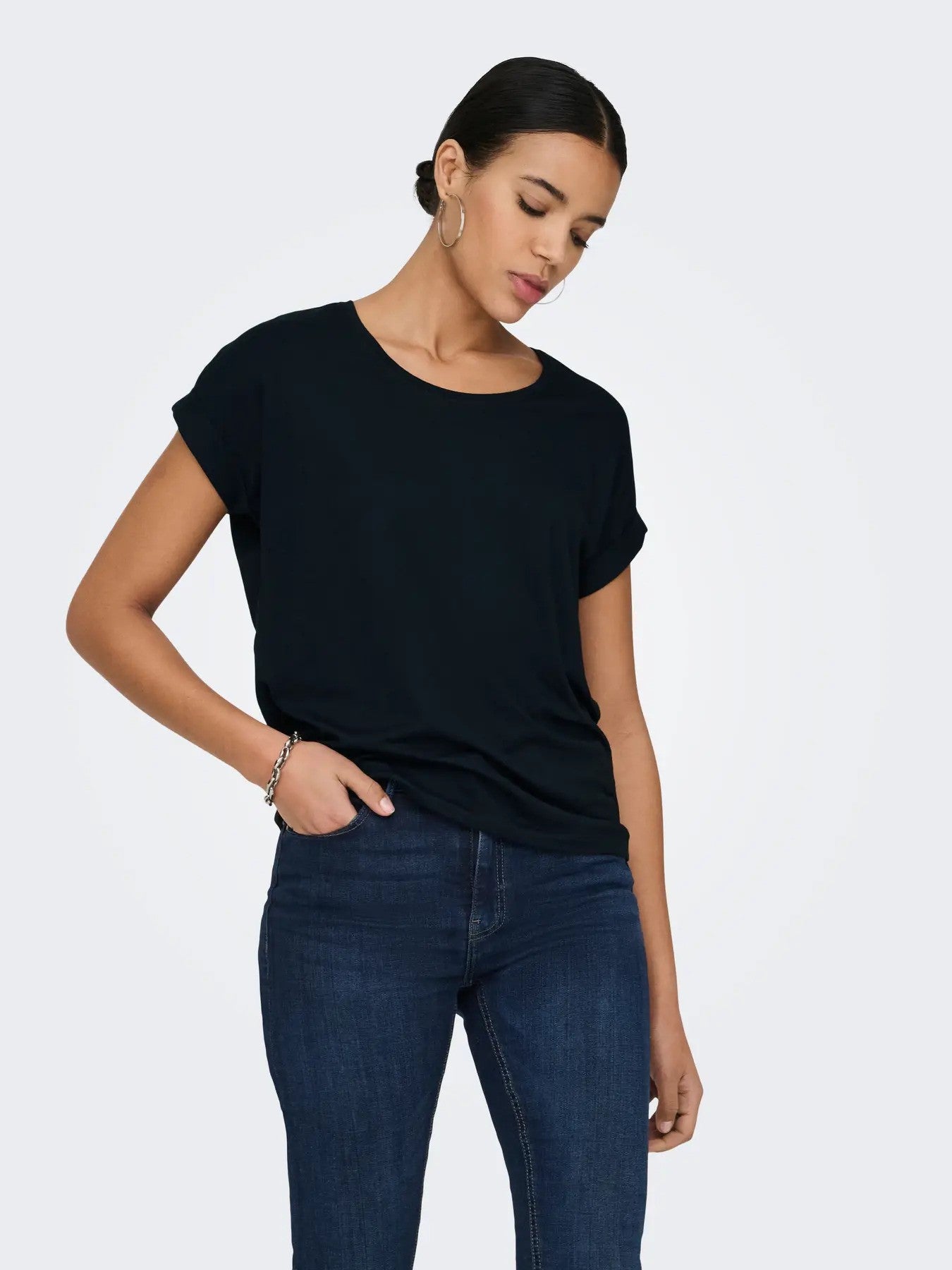 Only T-shirt femme — black