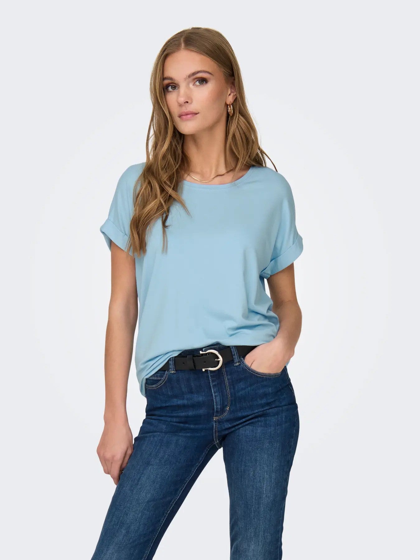 Only T-shirt femme — light blue