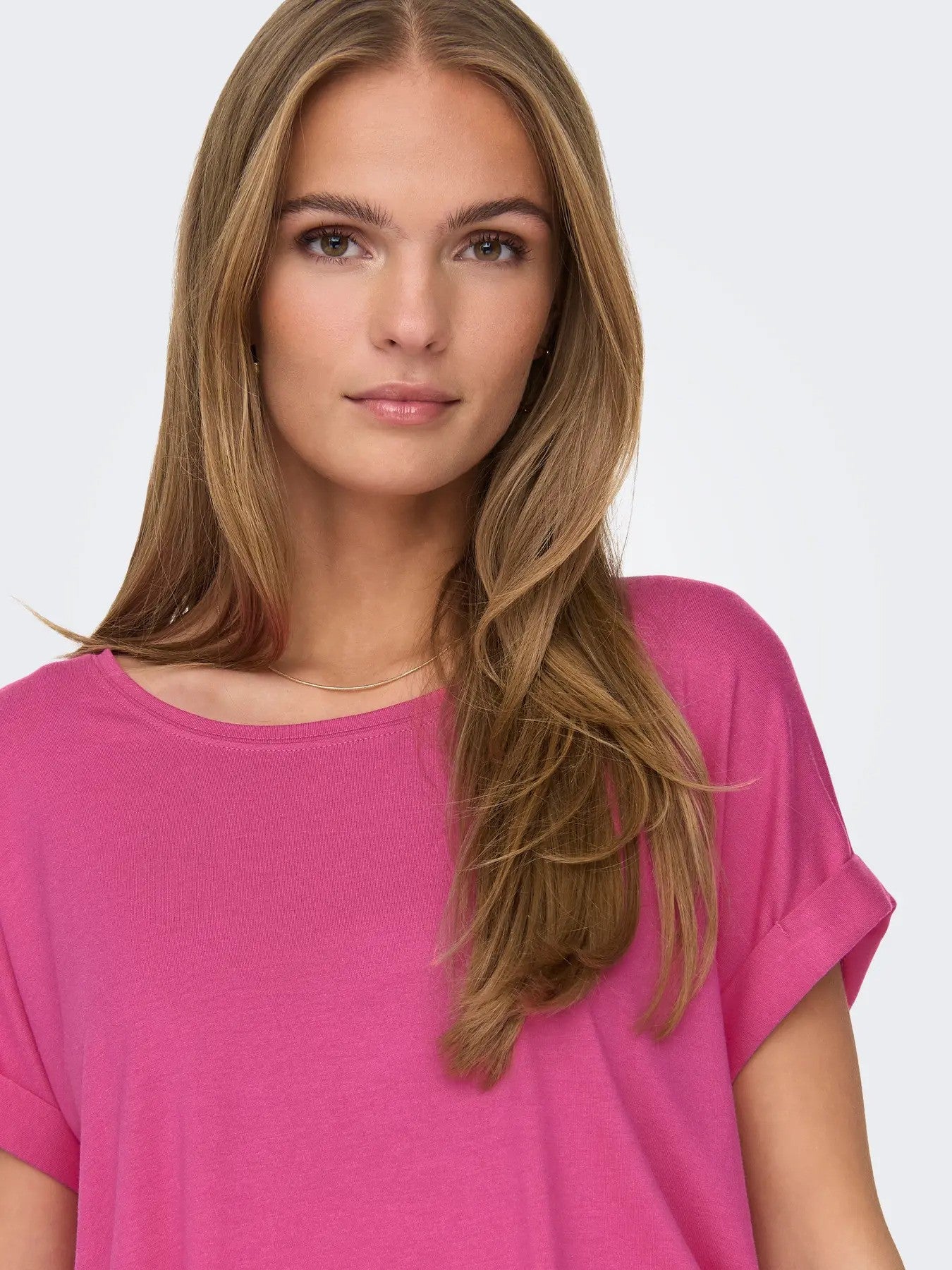 Only T-shirt femme — fuchsia