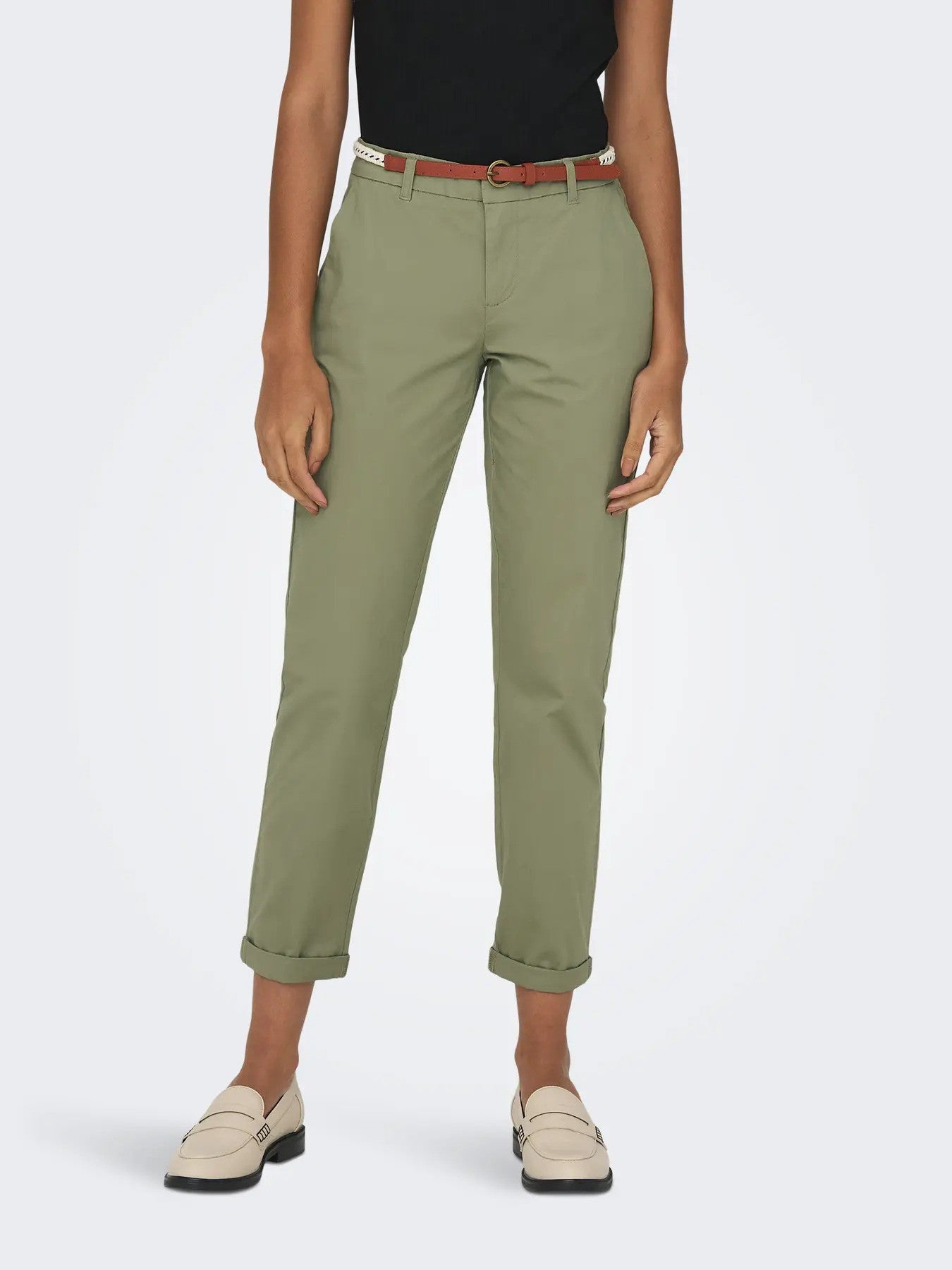Only Pantalon femme Pantalons — green