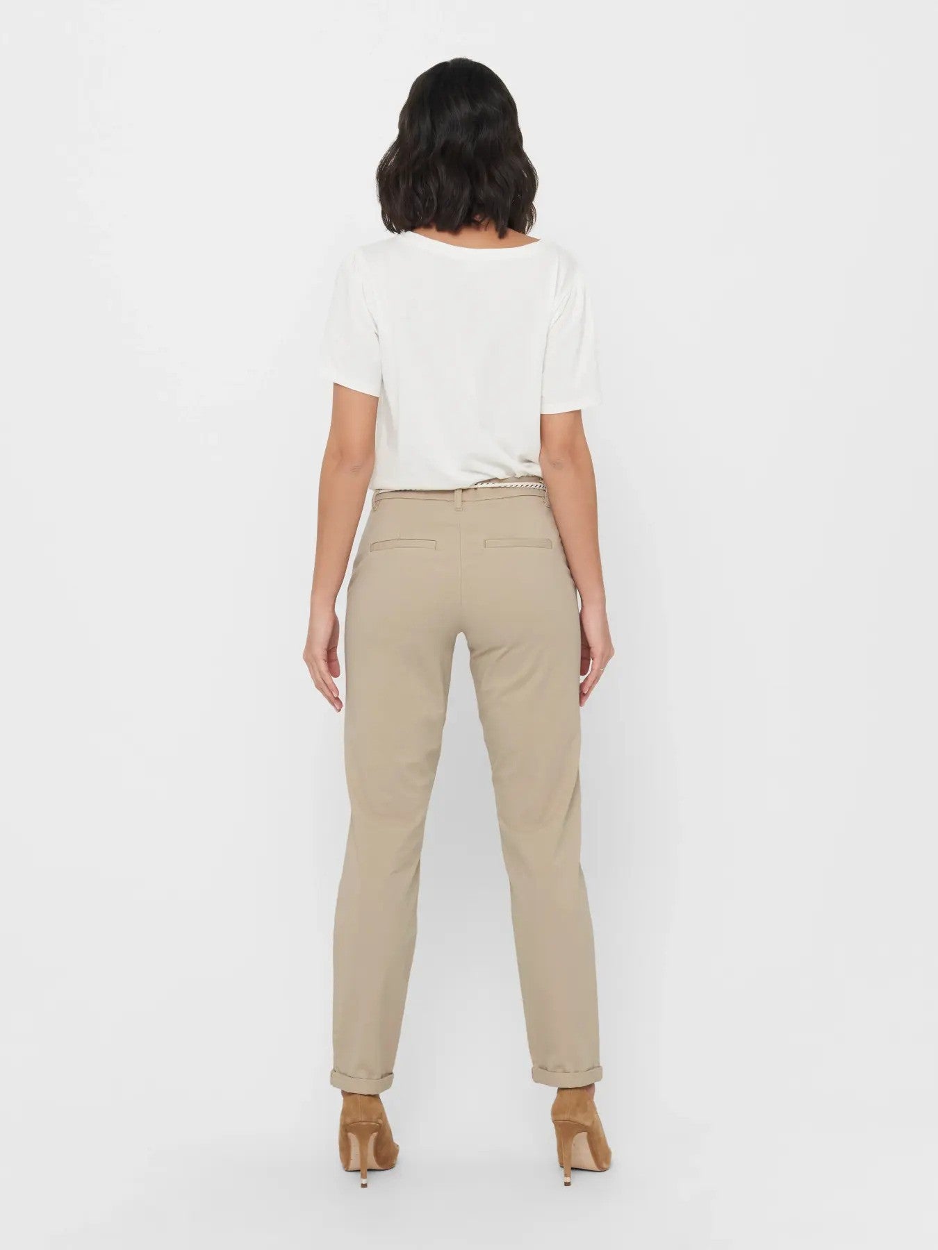 Only Pantalon femme Pantalons — beige
