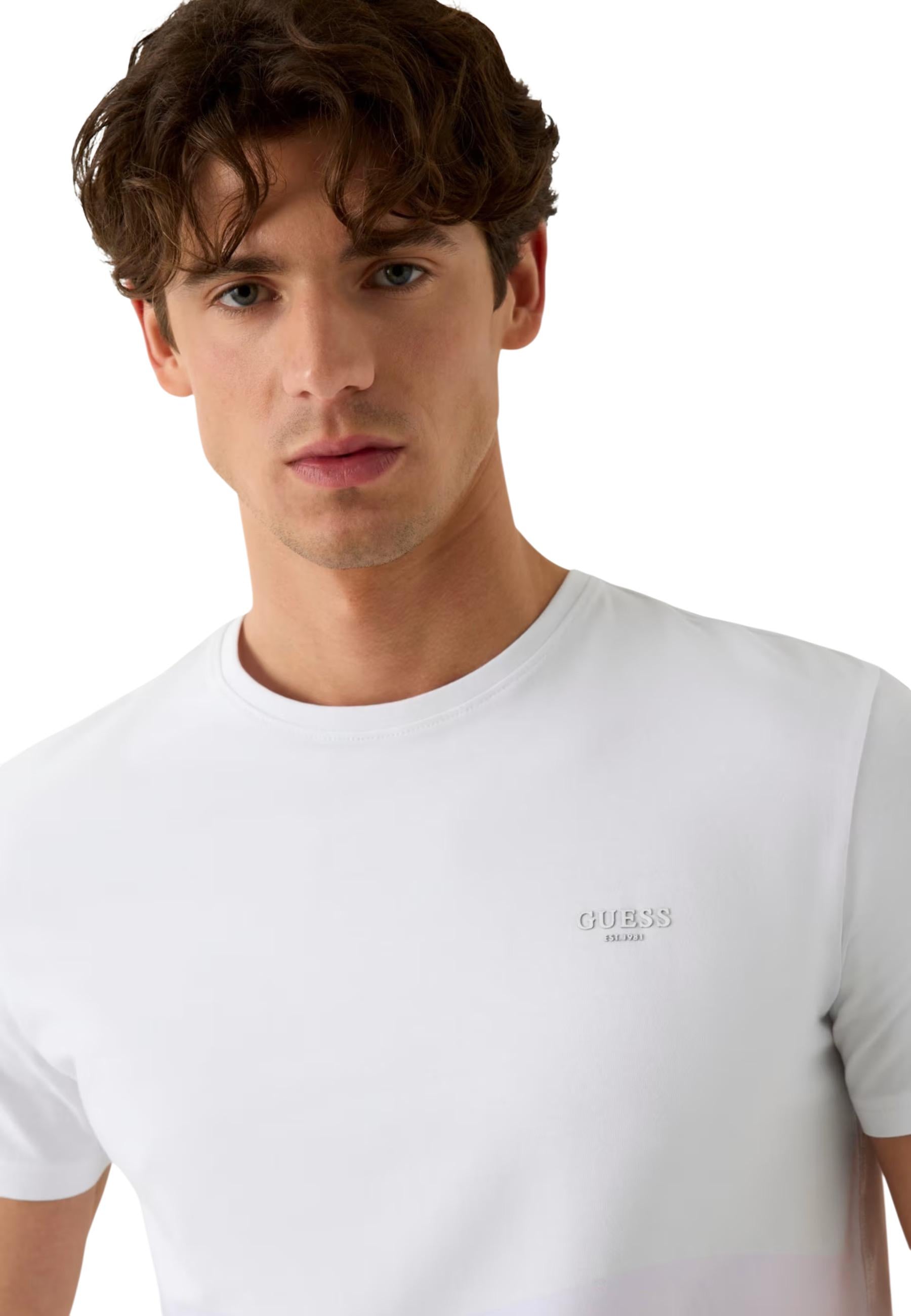 Guess T-shirt homme — white