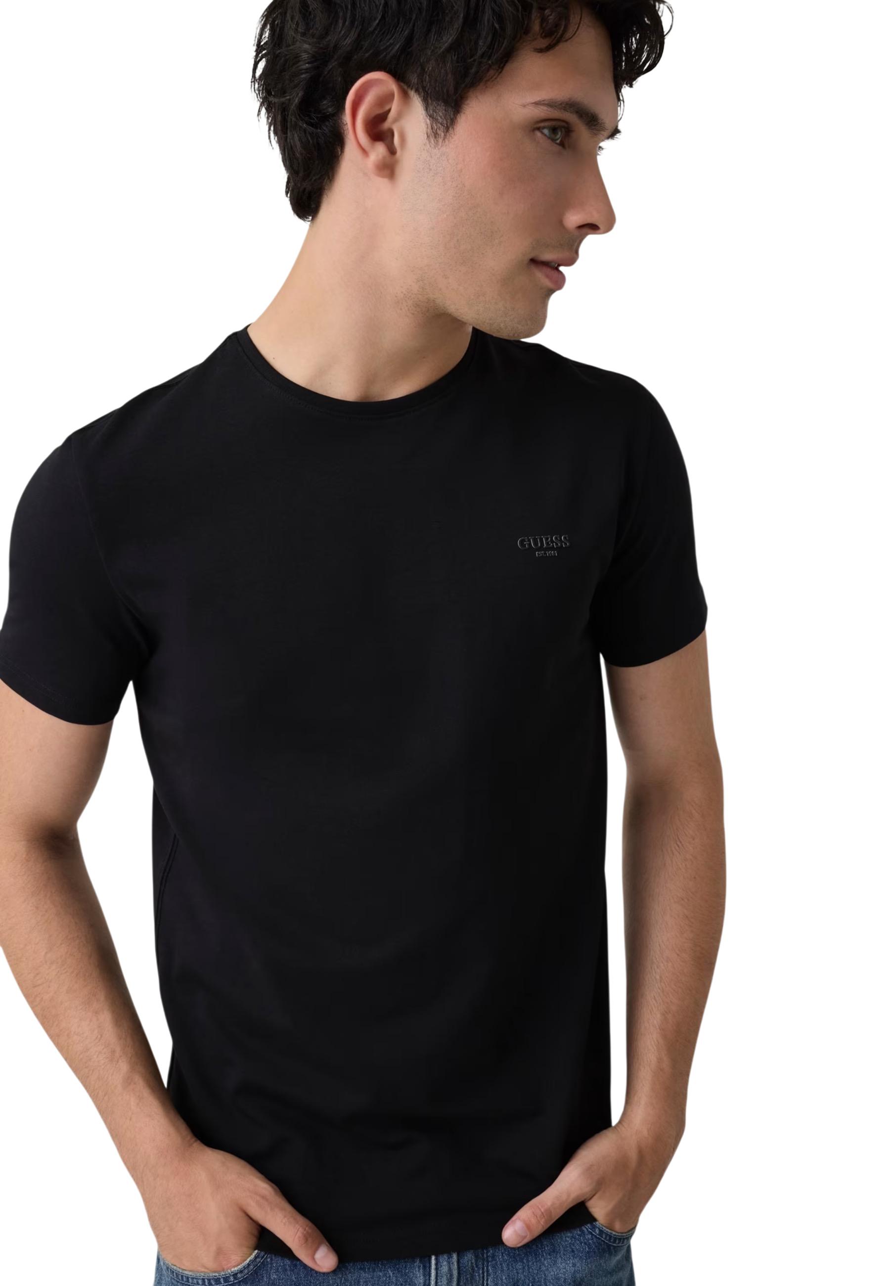 Guess T-shirt homme — black